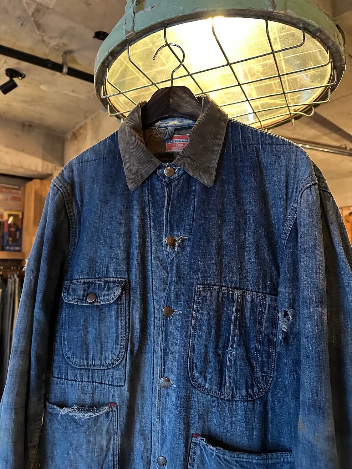 50s USA 빈티지 몽고메리워드 Pioneer 데님 초어 자켓 상품이미지2