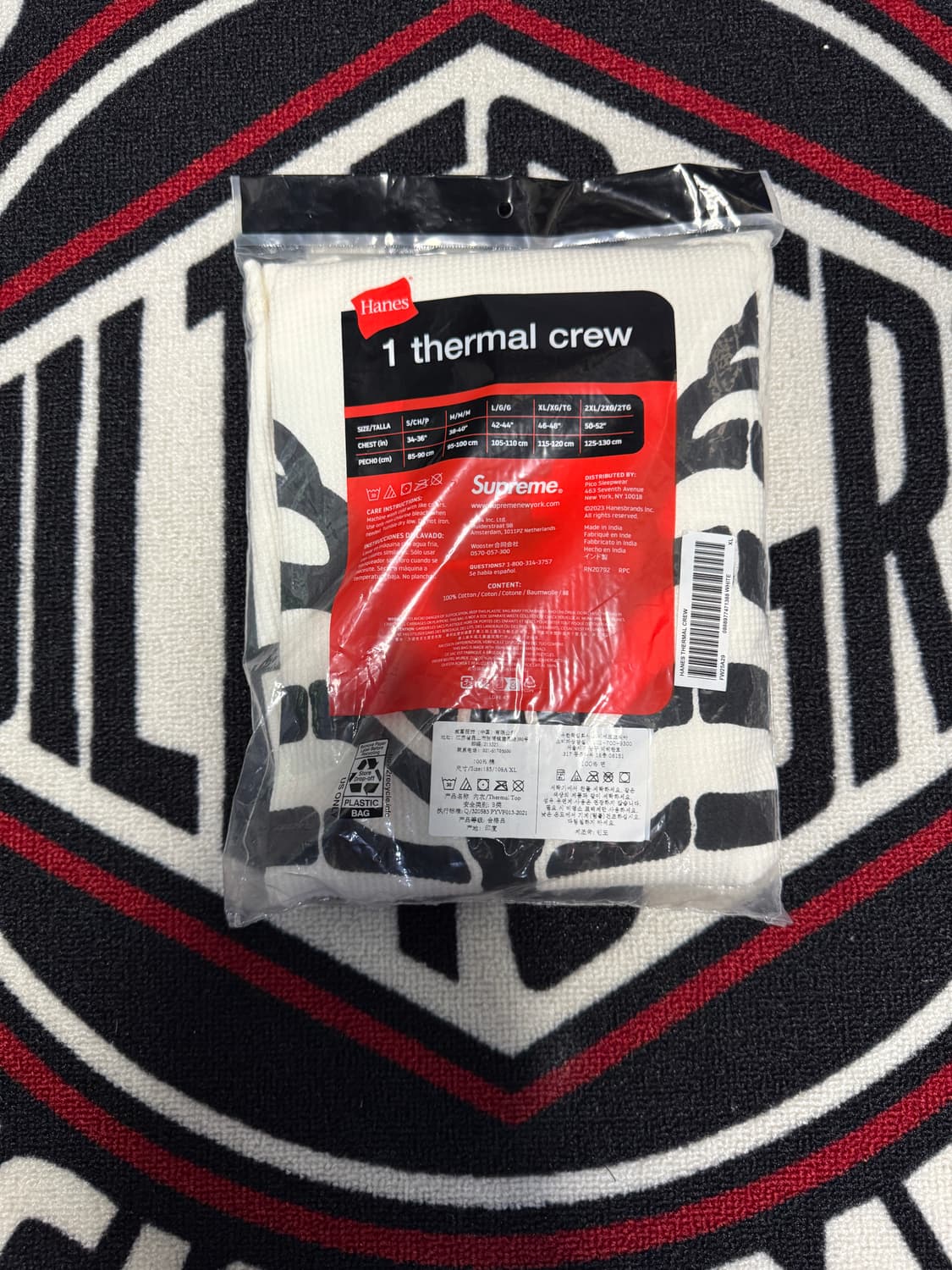 슈프림 헤인즈 본즈 써멀 크루 내츄럴 상품이미지2