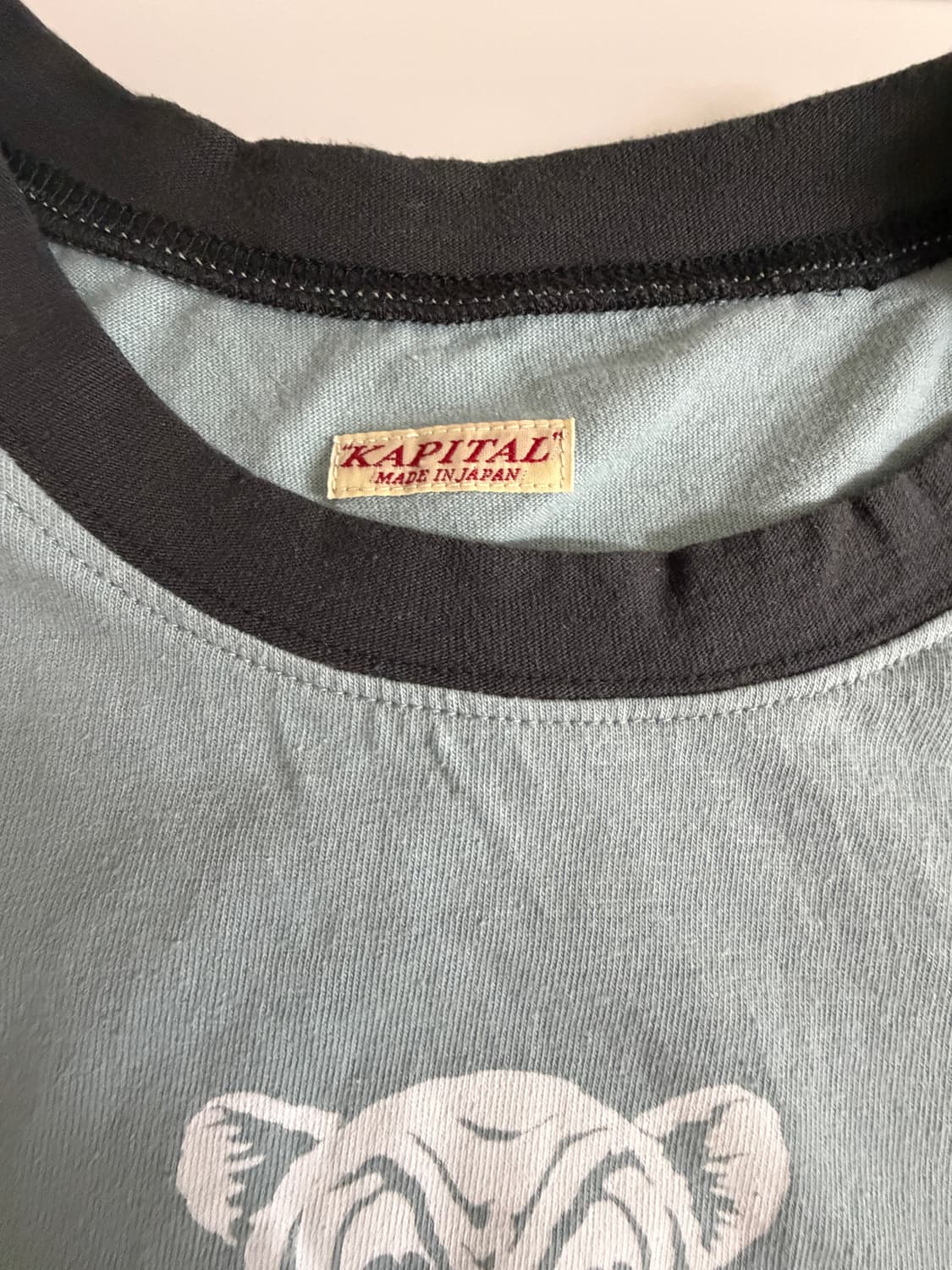 캐피탈20 텐지쿠 링거티셔츠 T 타이거 Pt 블루그레이 4 상품이미지3