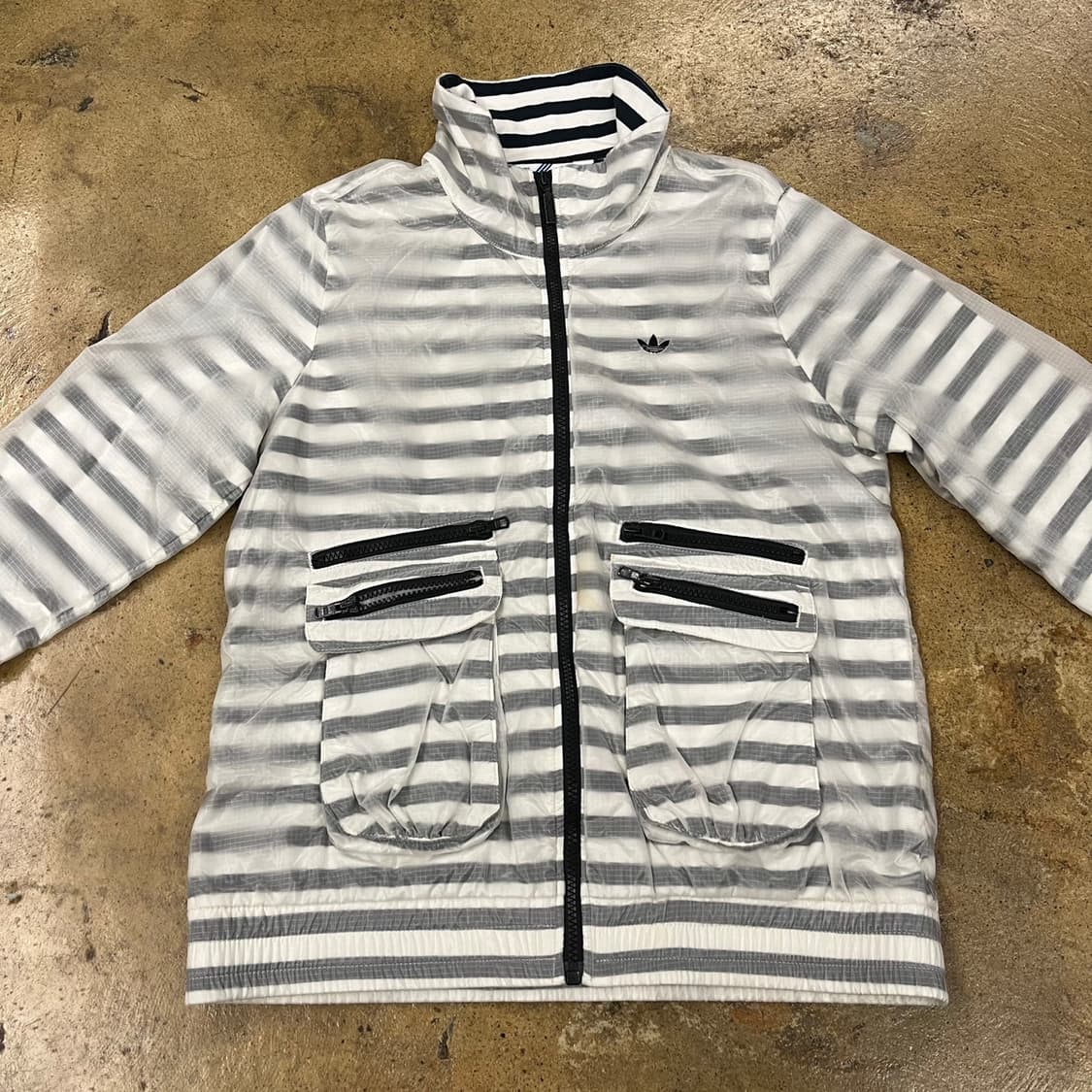 [정품/95] 아디다스 파이어버드 스트라이프 나일론 바람막이 자켓 b15 상품이미지3
