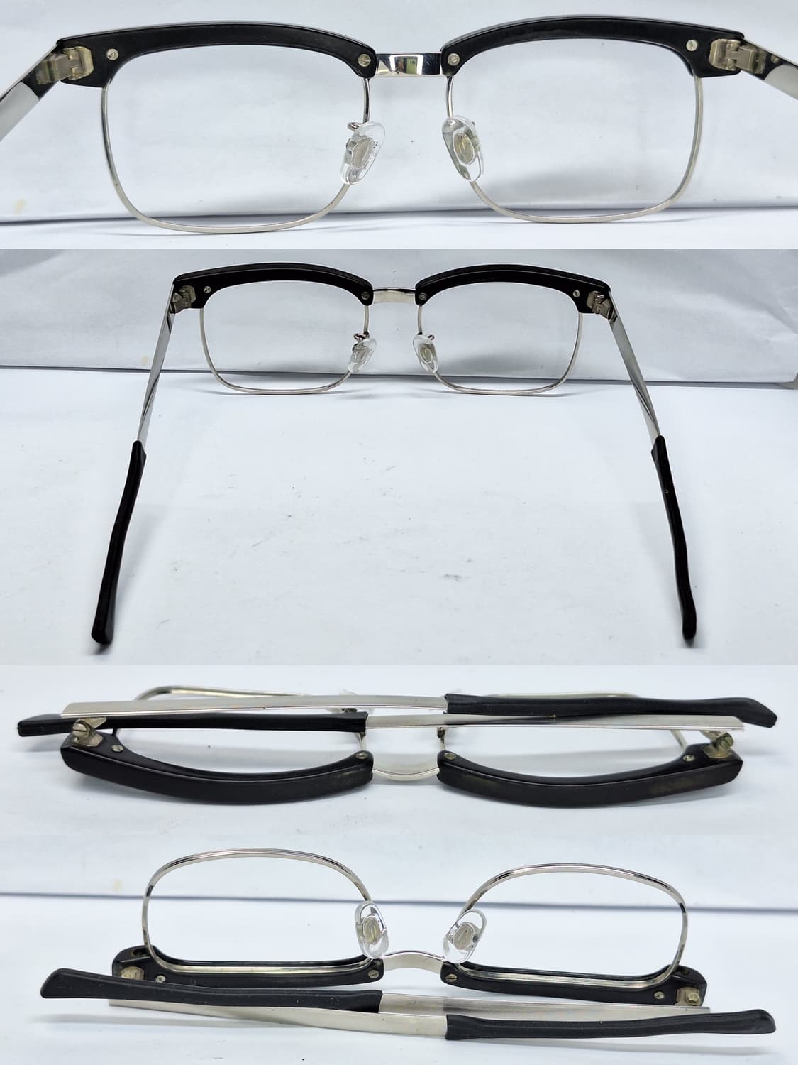 70s 빈티지 일본 수제 하금테 52-69 SPM 선플래티늄 안경테/레트 상품이미지6