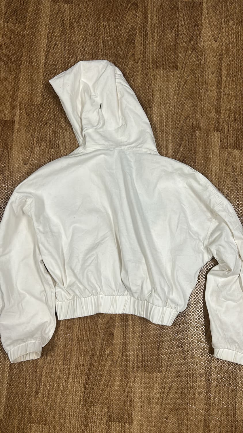 빈티지 흰색 세미크롭 투웨이자켓 상품이미지2