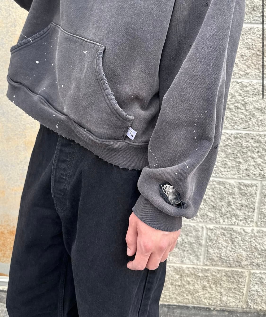 [L] 아킴보클럽 와치 피커 디스트레스드 후드 상품이미지1