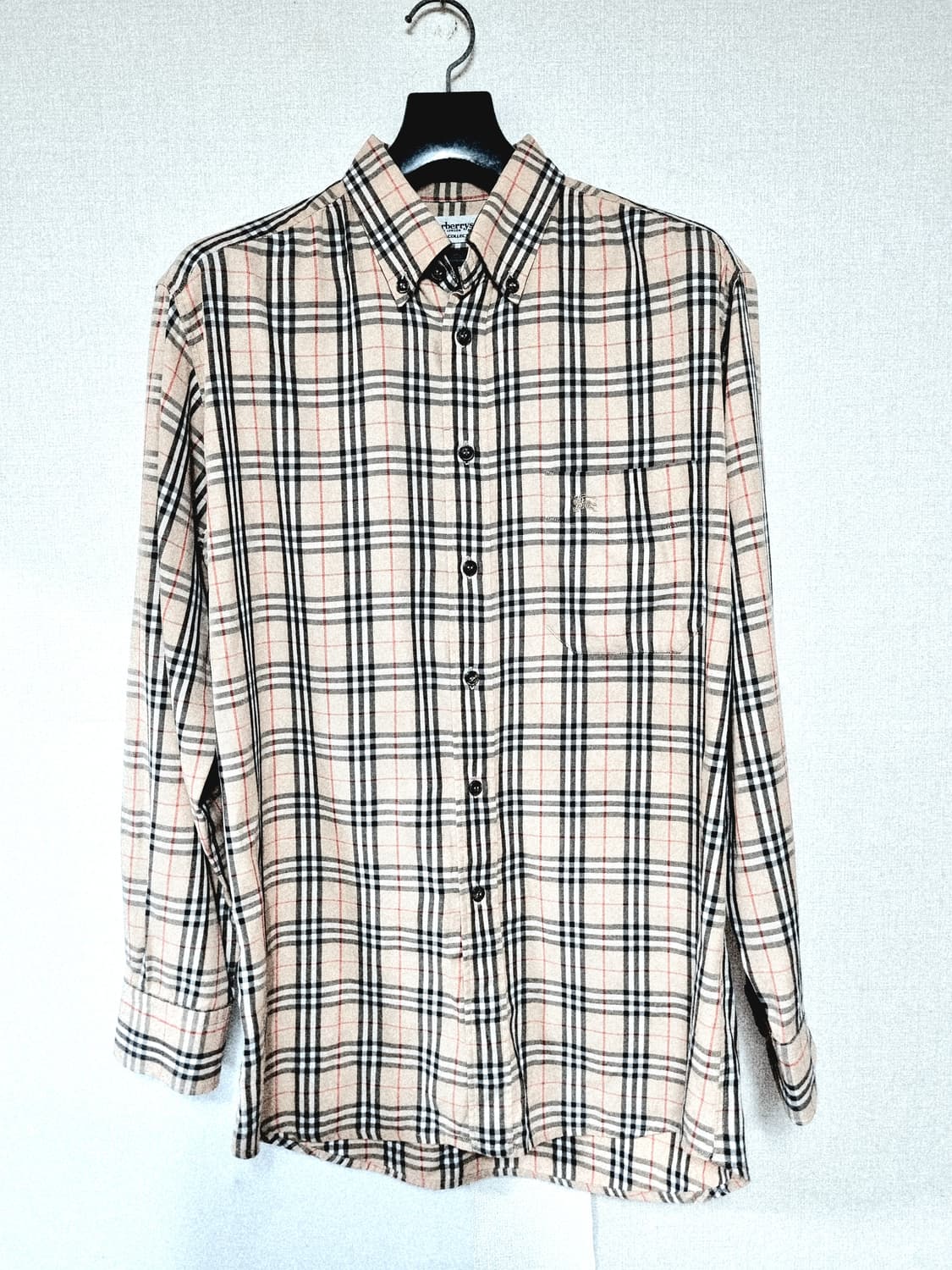 버버리정품 체크 남방 100-105 사이즈 상품이미지1