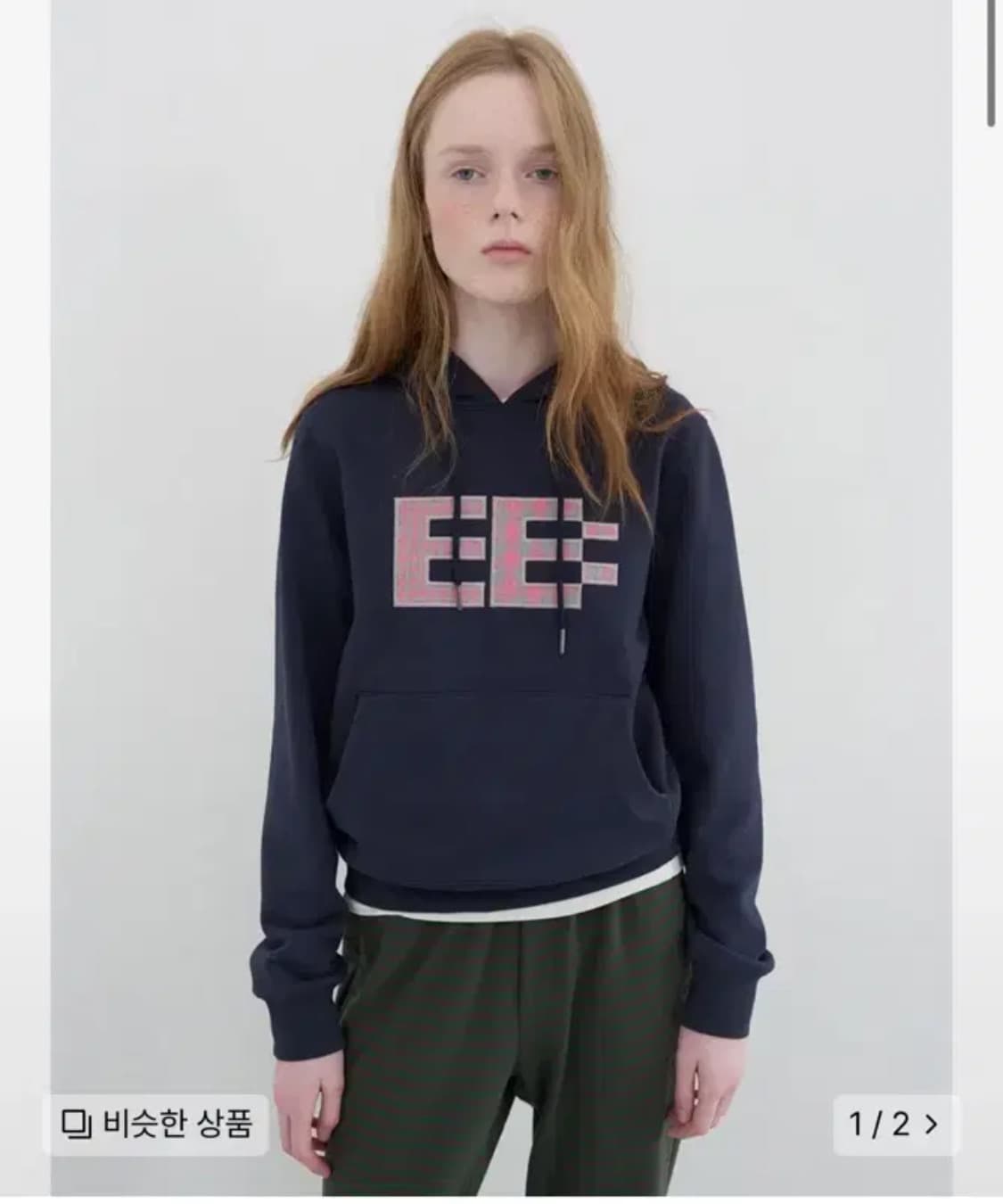 엔조블루스 픽셀 로고 후드티 상품이미지1