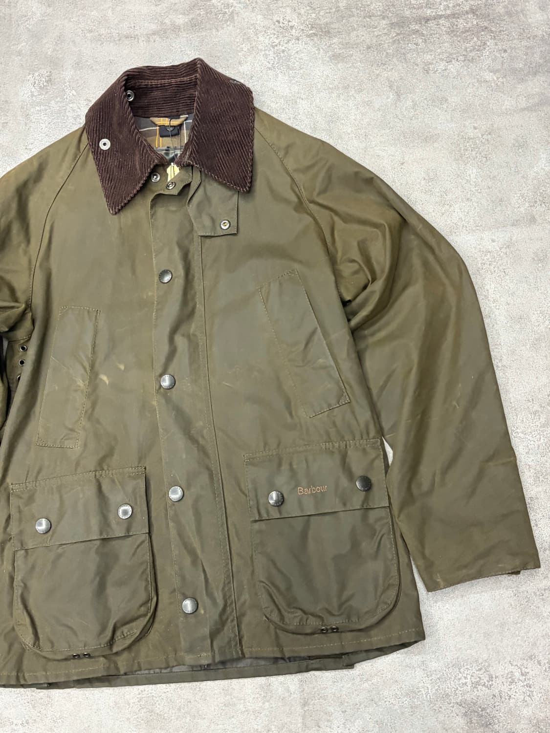 바버 비데일 왁스 자켓 올리브 상품이미지3