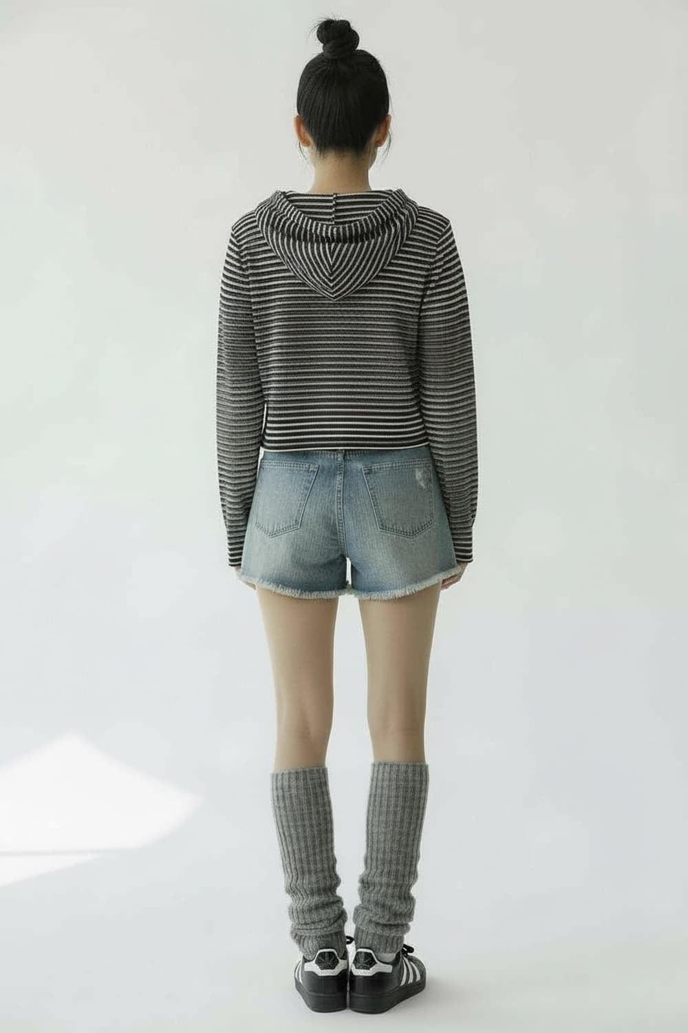 스트라이프 슬림 핏 후디 상품이미지6