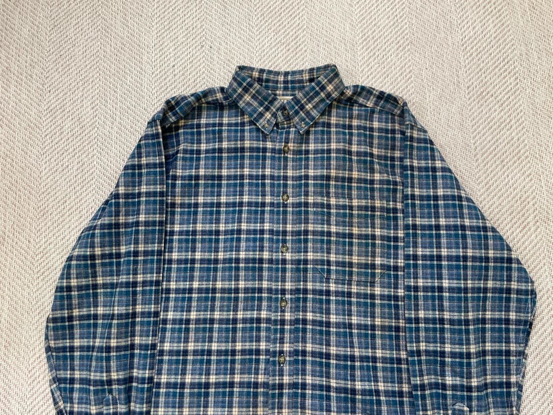 L.l bean 엘엘빈 캐나다 체크 플란넬 셔츠 J03961 상품이미지3