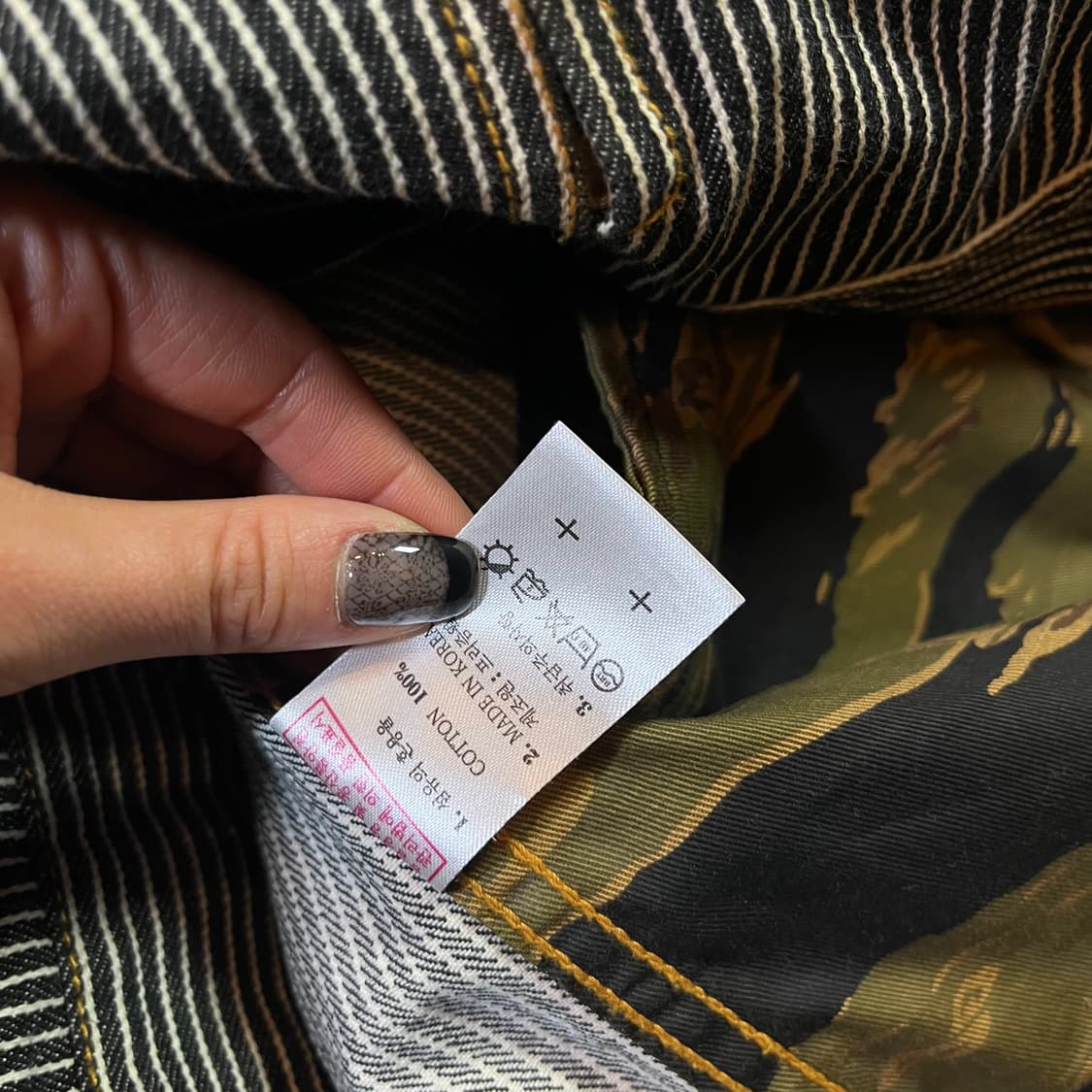 프리즘웍스 스트라이프 데님자켓 상품이미지5