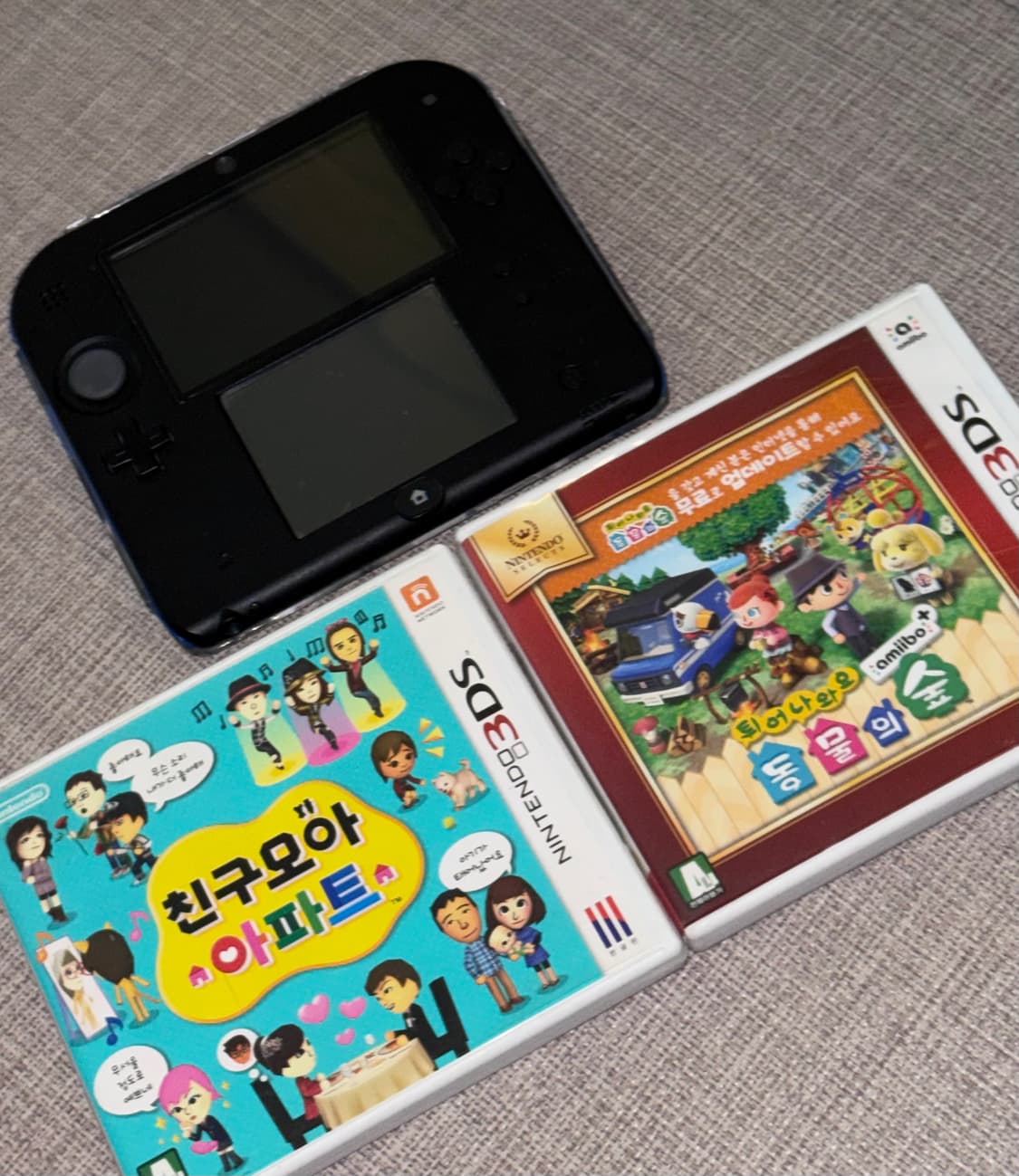 식빵 닌텐도2ds+튀동숲+친구모아아파트 일괄 상품이미지2