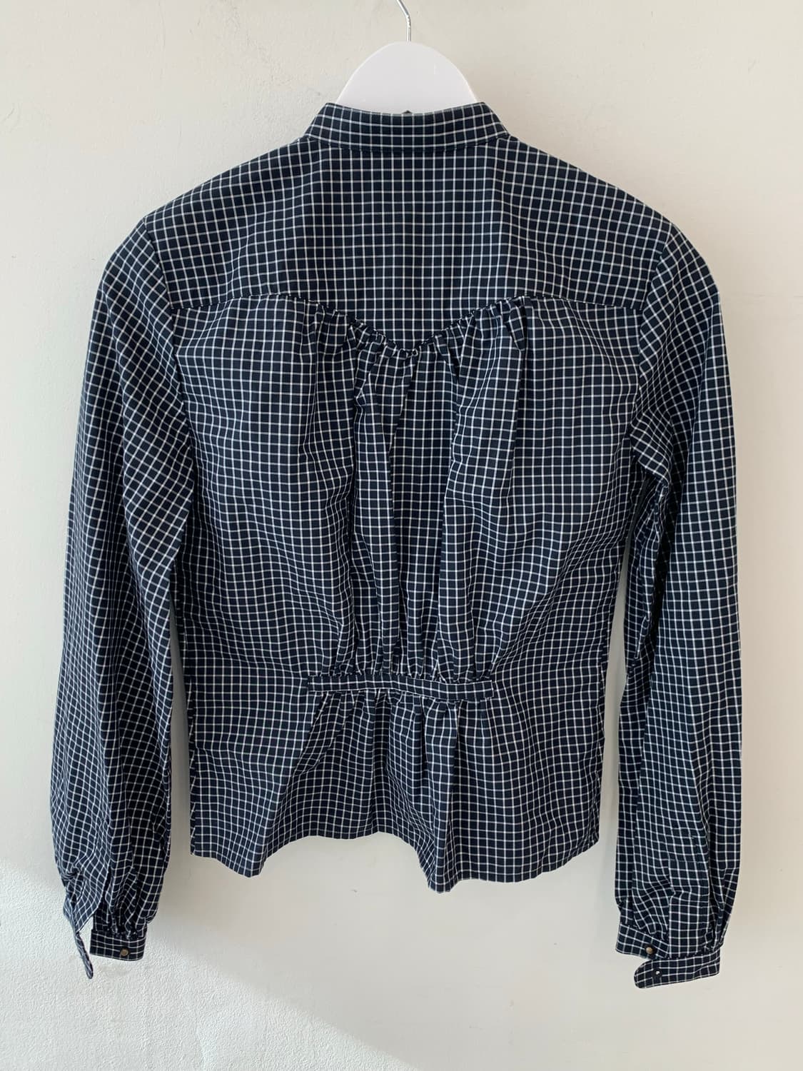 로렌 랄프로렌 체크 헨리넥 셔츠 블라우스 XS 상품이미지3