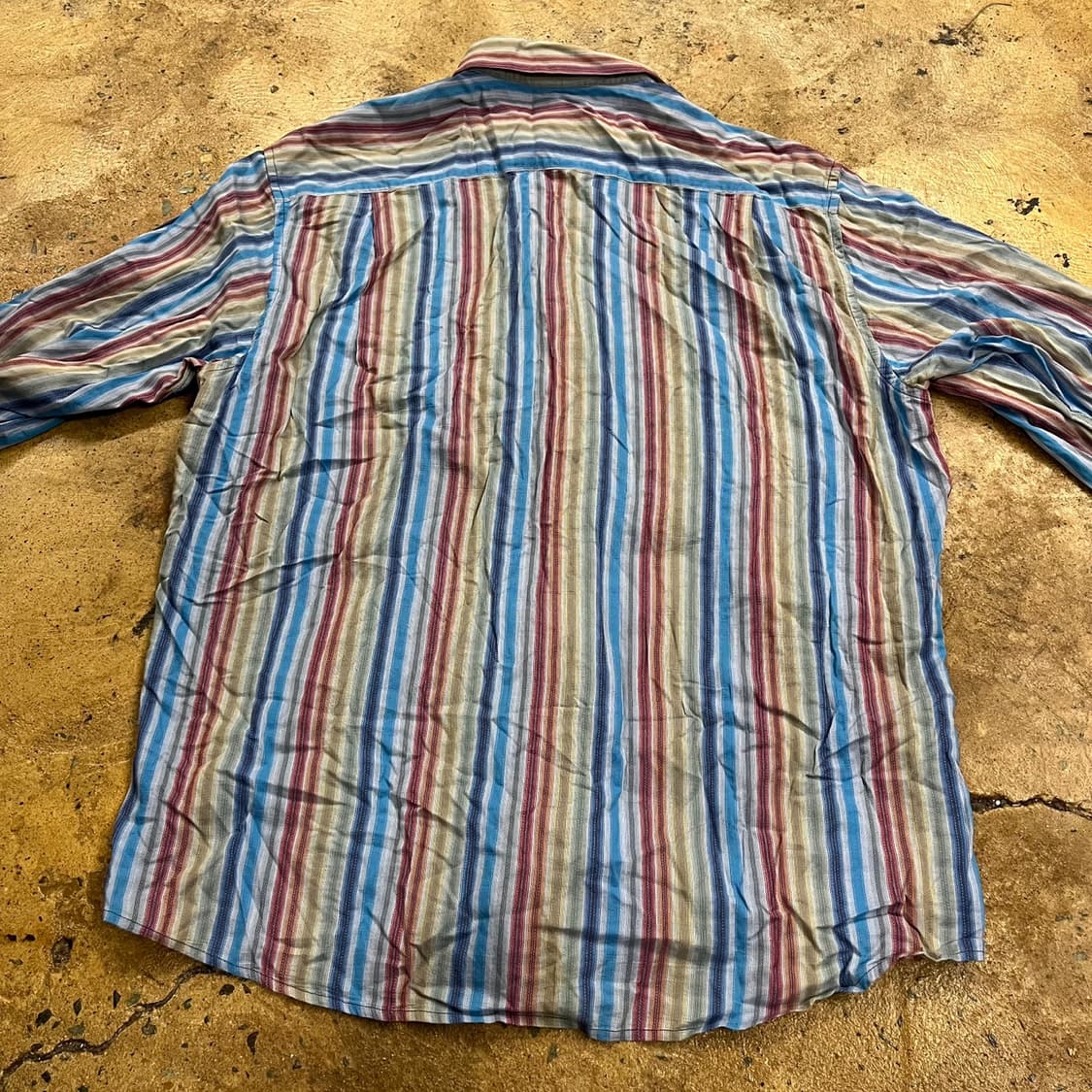 [정품/XL] 미쏘니 빈티지 스트라이프 긴팔 셔츠 b10 상품이미지4