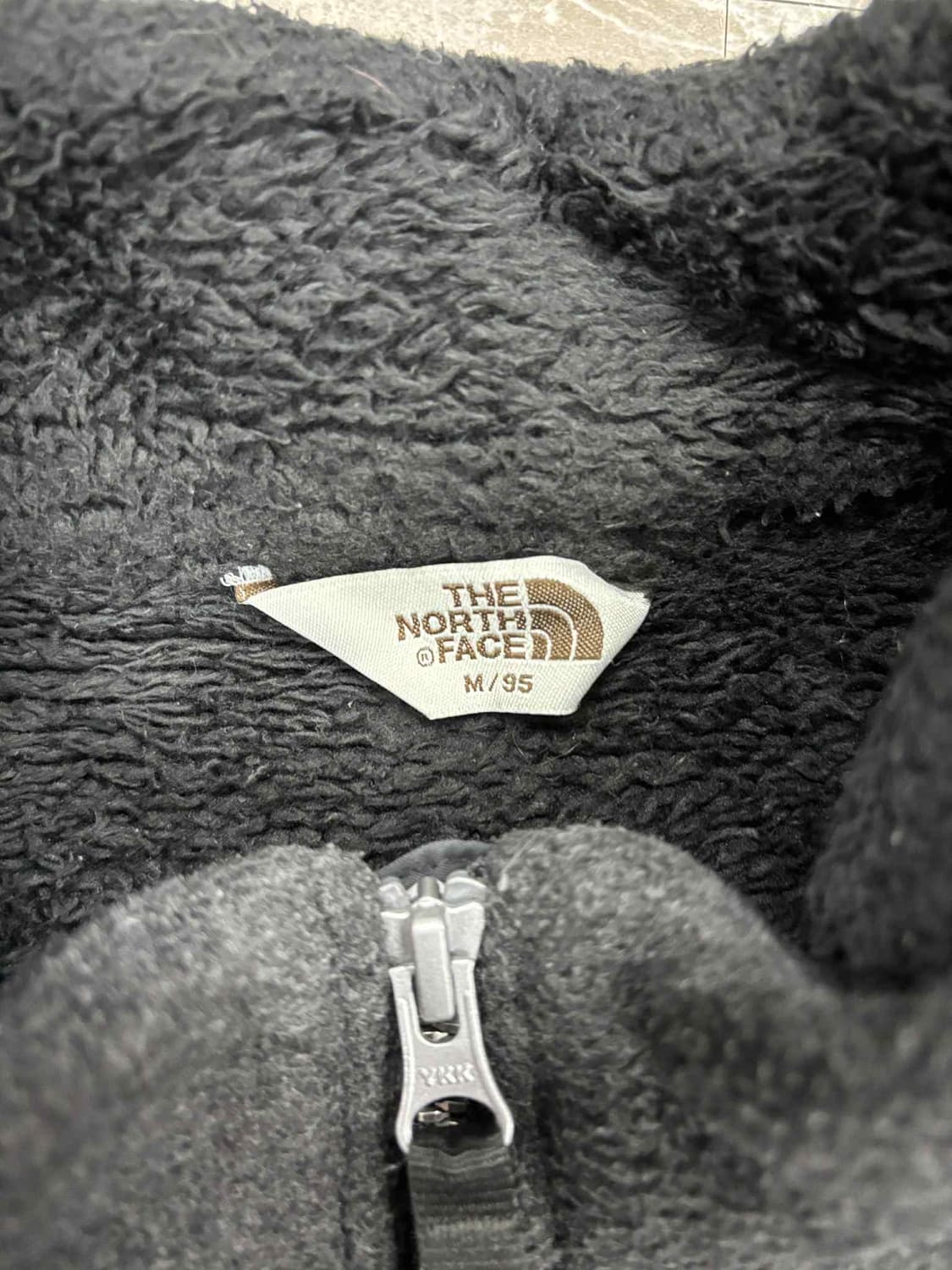 노스페이스 준신형 그레이 플리스 자켓 후리스 희귀져지(M) 상품이미지4