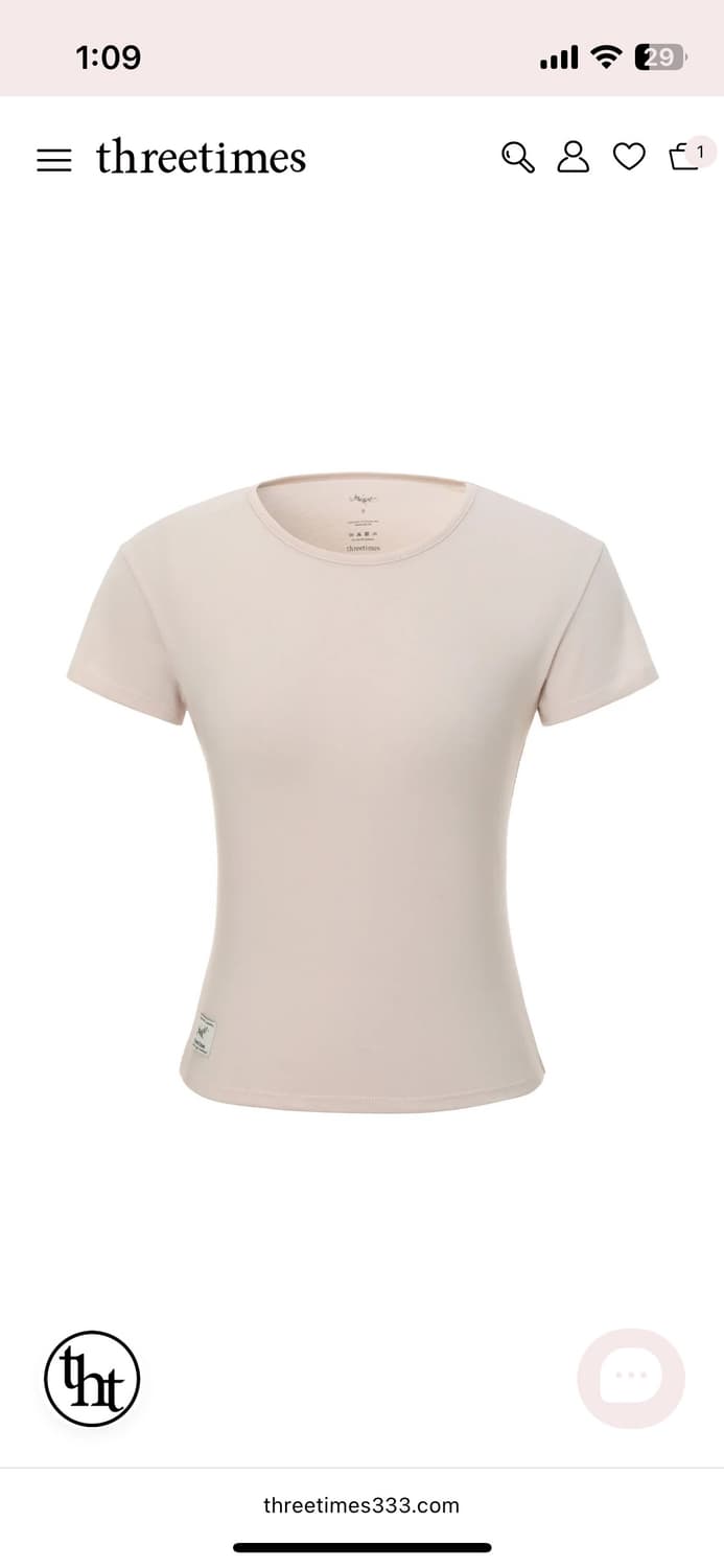 쓰리타임즈 오가닉 반팔티 dreamy short sleeve tee 상품이미지2