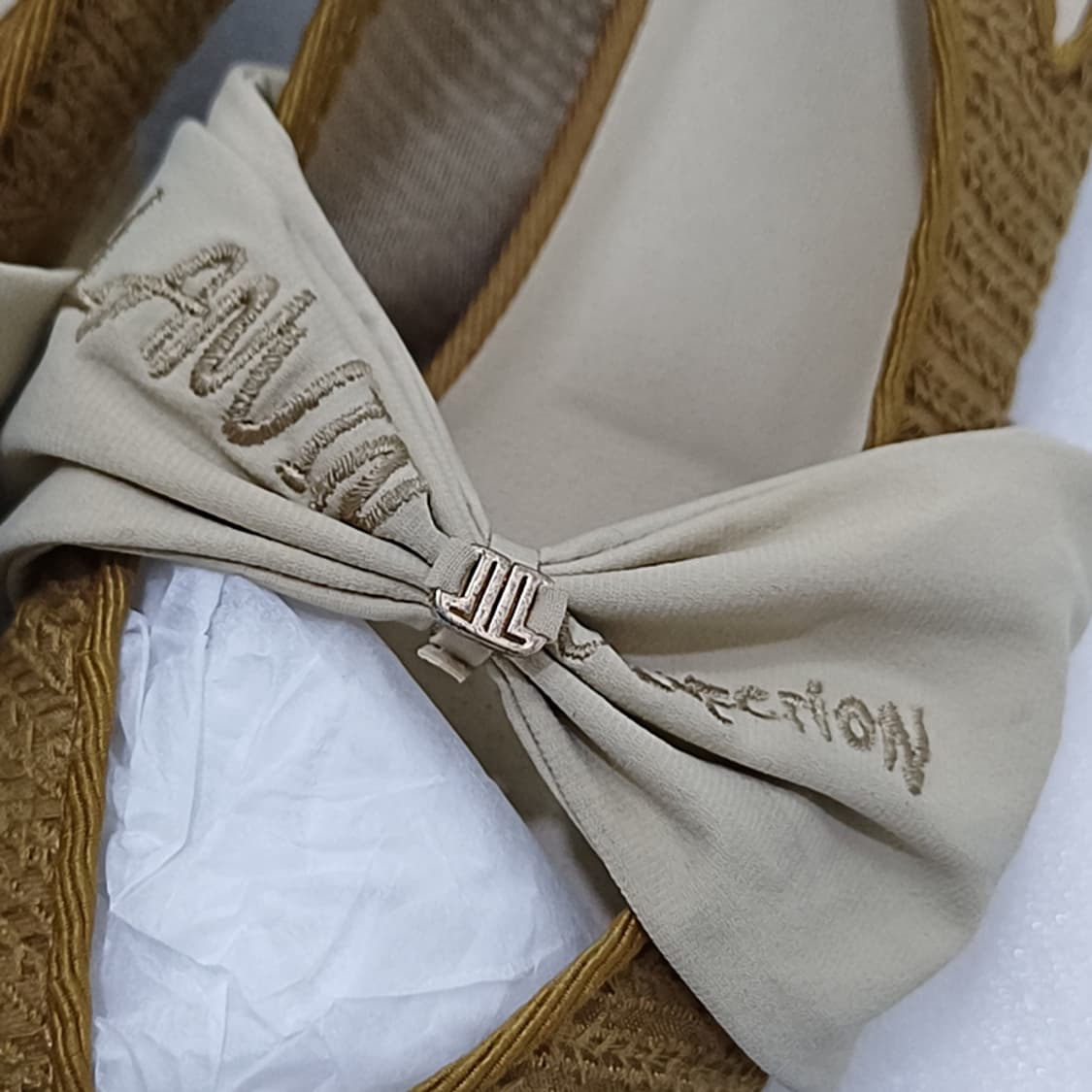 정품 랑방 여름 리본 샌들 슬링백 구두 245 ~ 250 카멜 사랑봉봉 상품이미지7