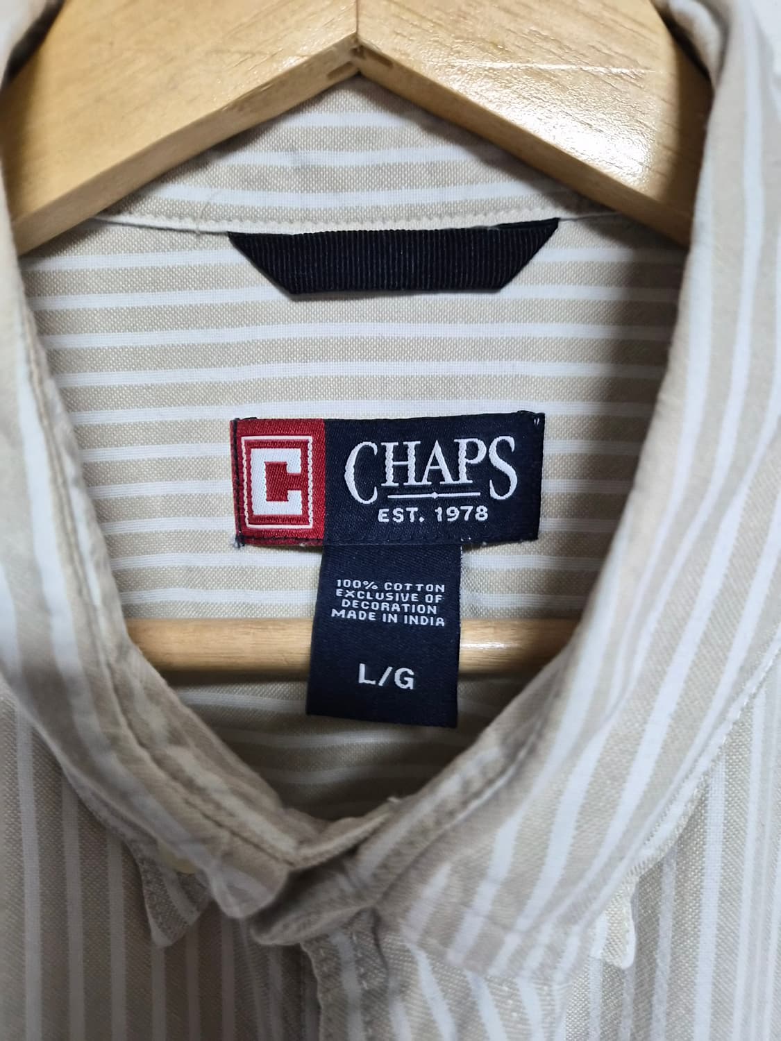 챕스Chaps 스트라이프 옥스포드 셔츠 L - S390 상품이미지4