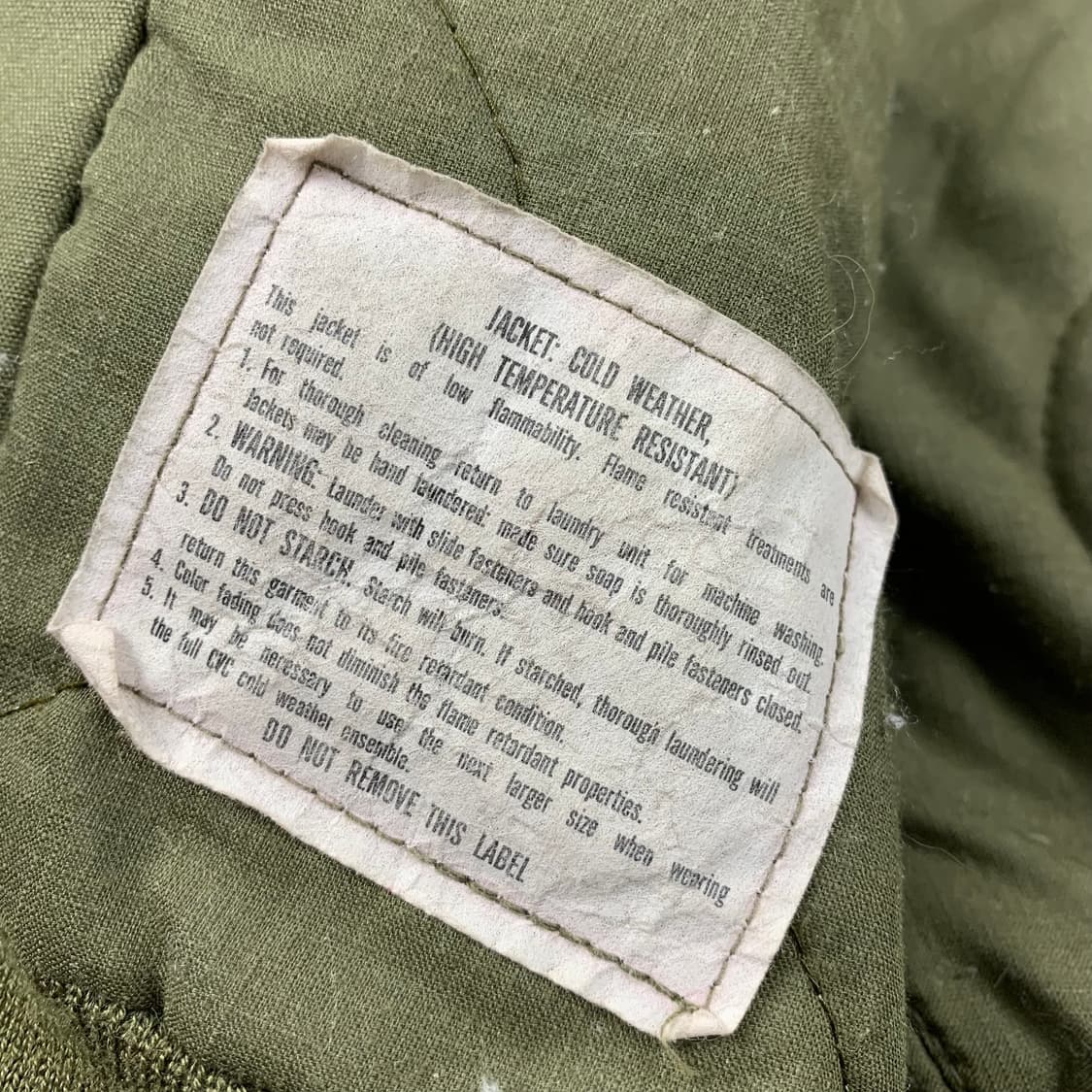 80s 미군 CVC 탱커자켓 알파인더스트리 생산 상품이미지8