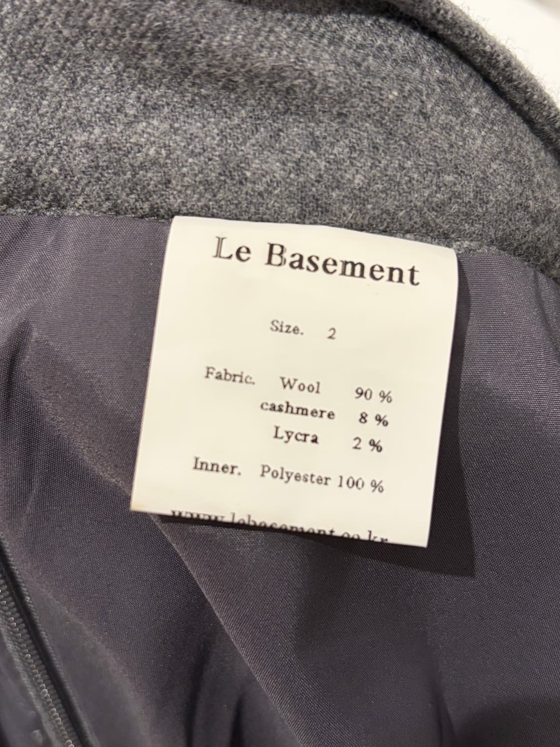 le basement 울 플리츠 스커트 상품이미지2