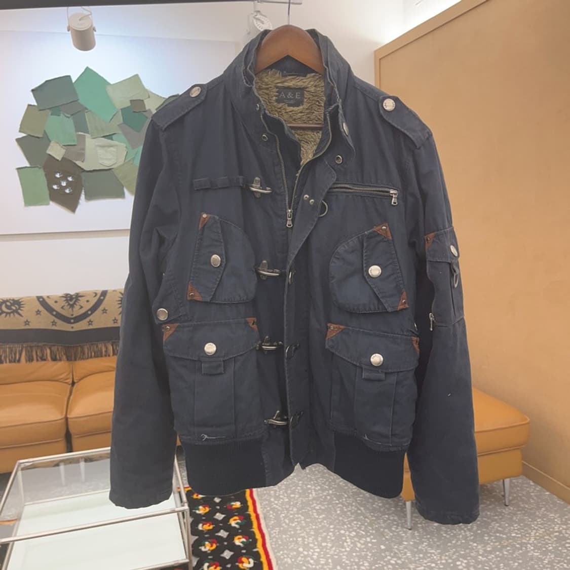 아메리칸이글 밀리터리 트러커 양털 자켓 L C07001 상품이미지3