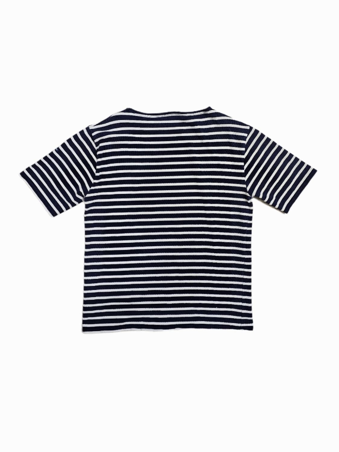 ​[95] 세인트제임스 앵커 자수 스트라이프 반팔 티셔츠 네이비 상품이미지2