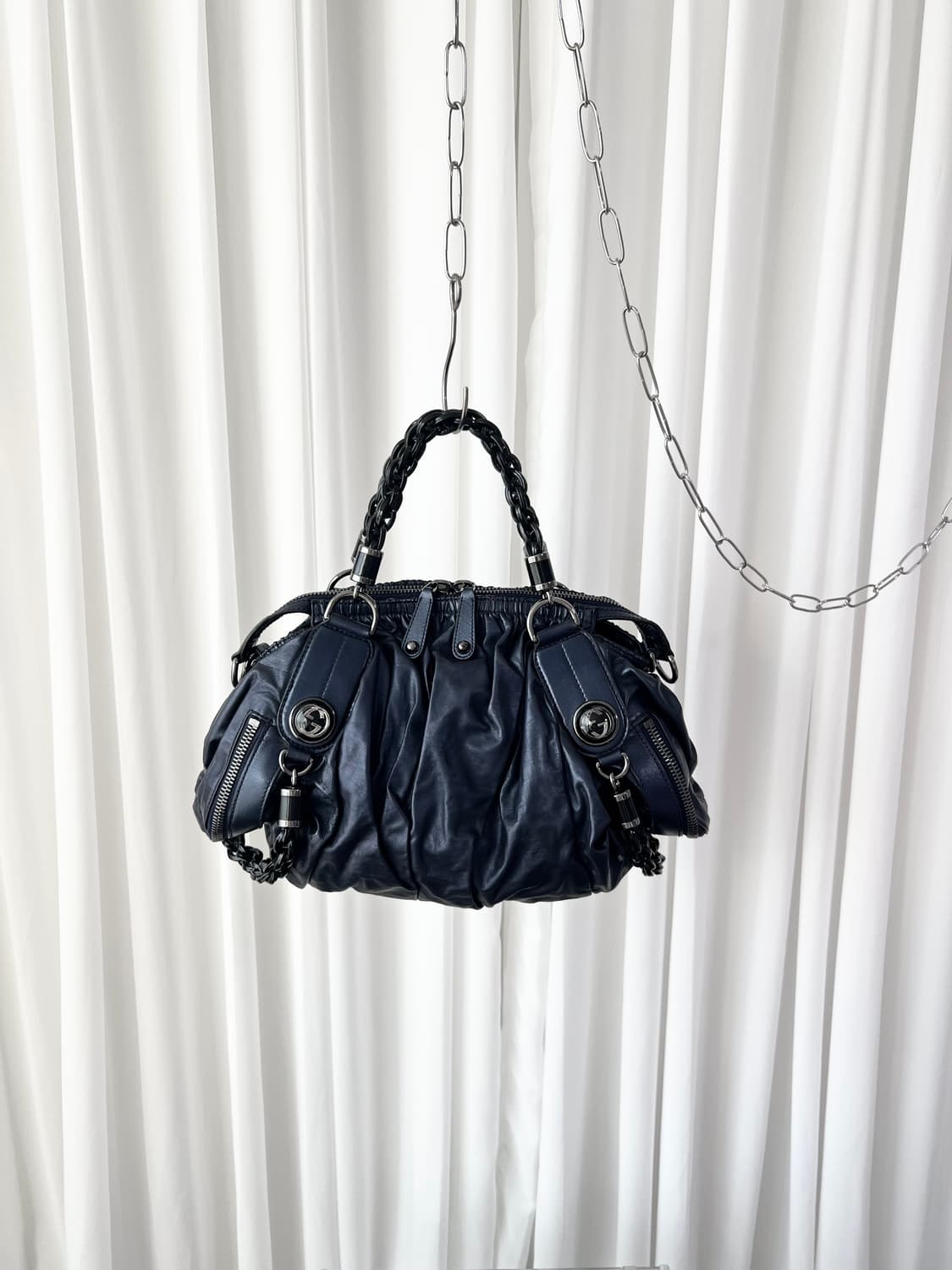 구찌 x 톰포드 바부슈카 갤럭시 미드나잇 블루 숄더백 상품이미지1