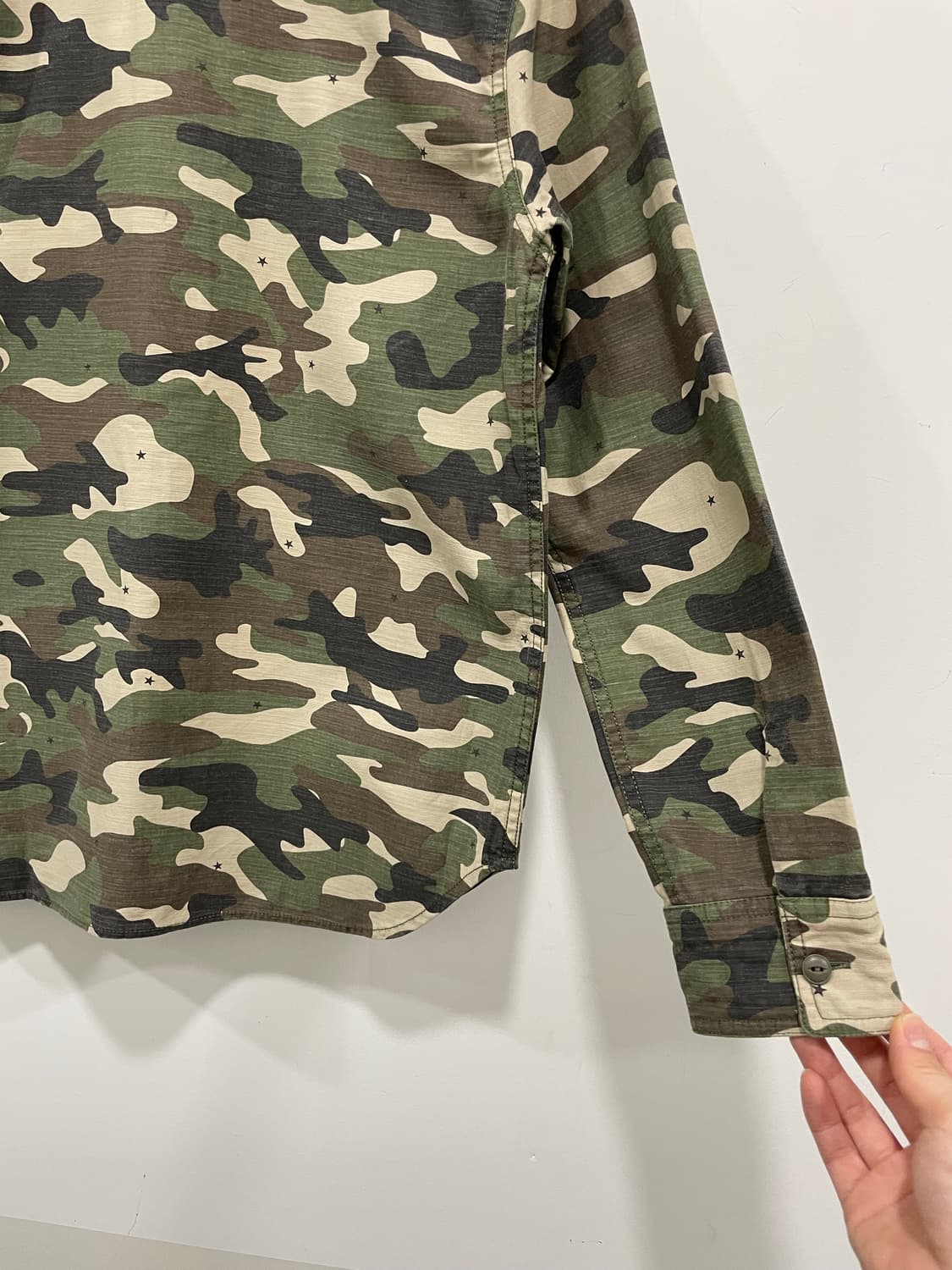 X-girl 엑스걸 스타 카모플라쥬 밀리터리 긴팔셔츠 상품이미지9