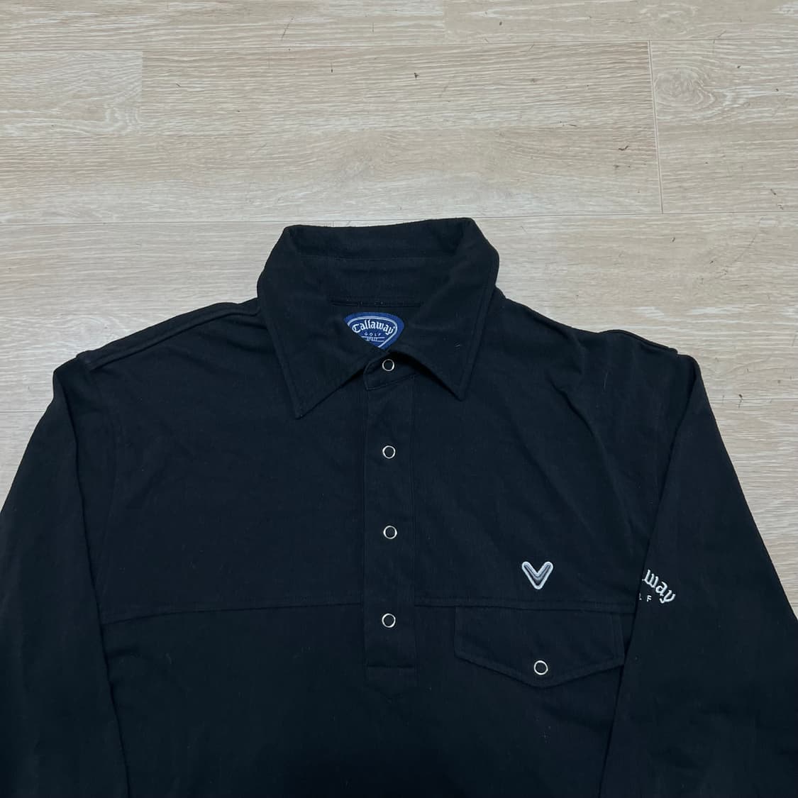 캘러웨이 여성 골프웨어 기능성 긴팔 카라티 [블랙] M/95 상품이미지2