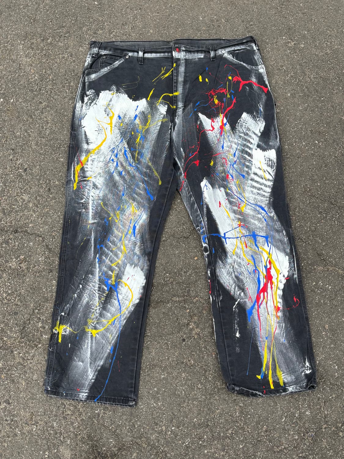 90s'커스텀 디키즈 워크팬츠 회색 상품이미지5