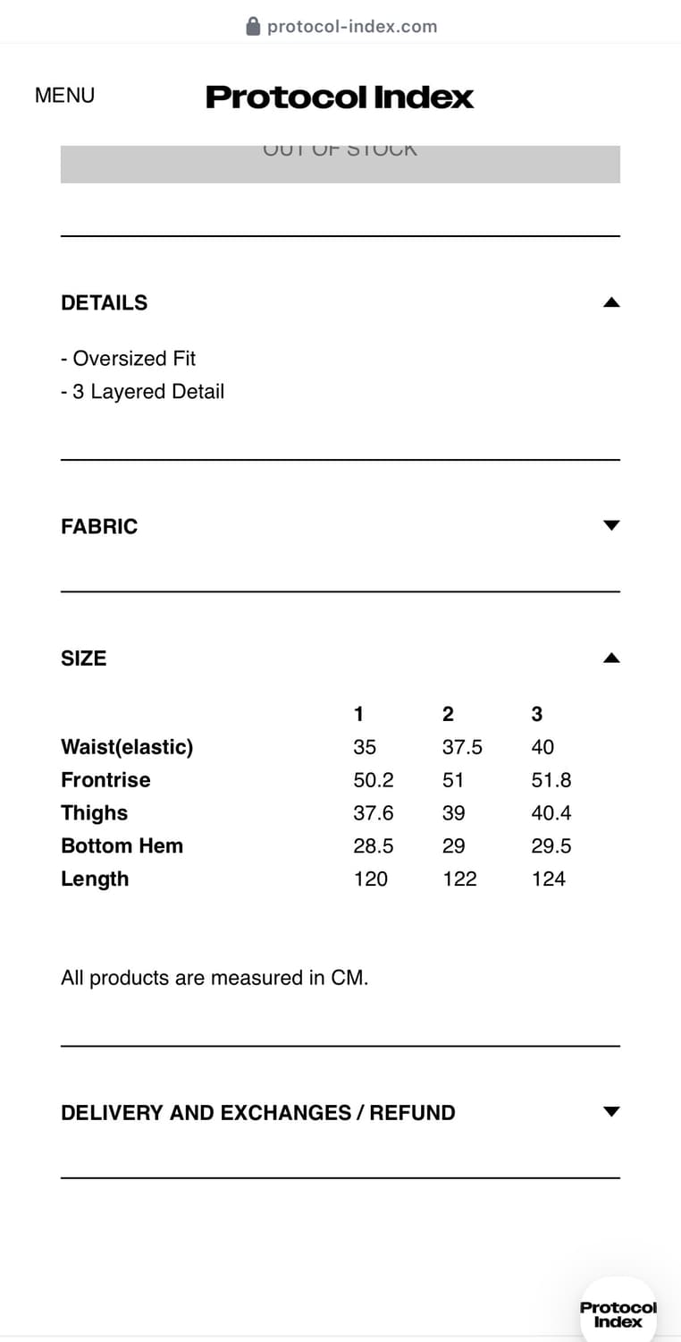 Protocol index 3 layered 팬츠 상품이미지2