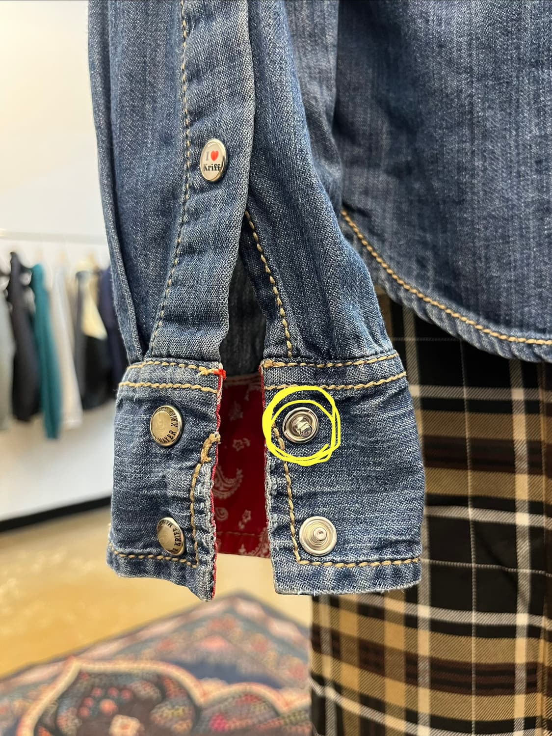 크리프 메이어 웨스턴 데님 셔츠 상품이미지7