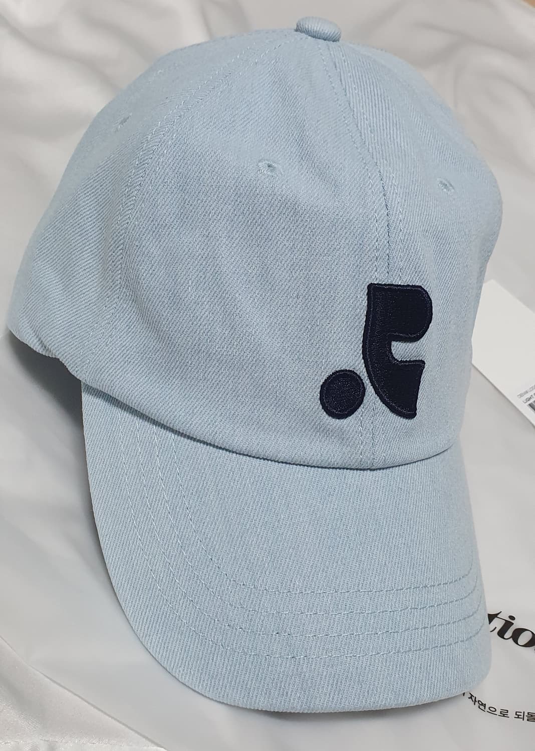 라이트블루 연청 레스트앤레크레이션 데님 볼캡 모자 상품이미지5