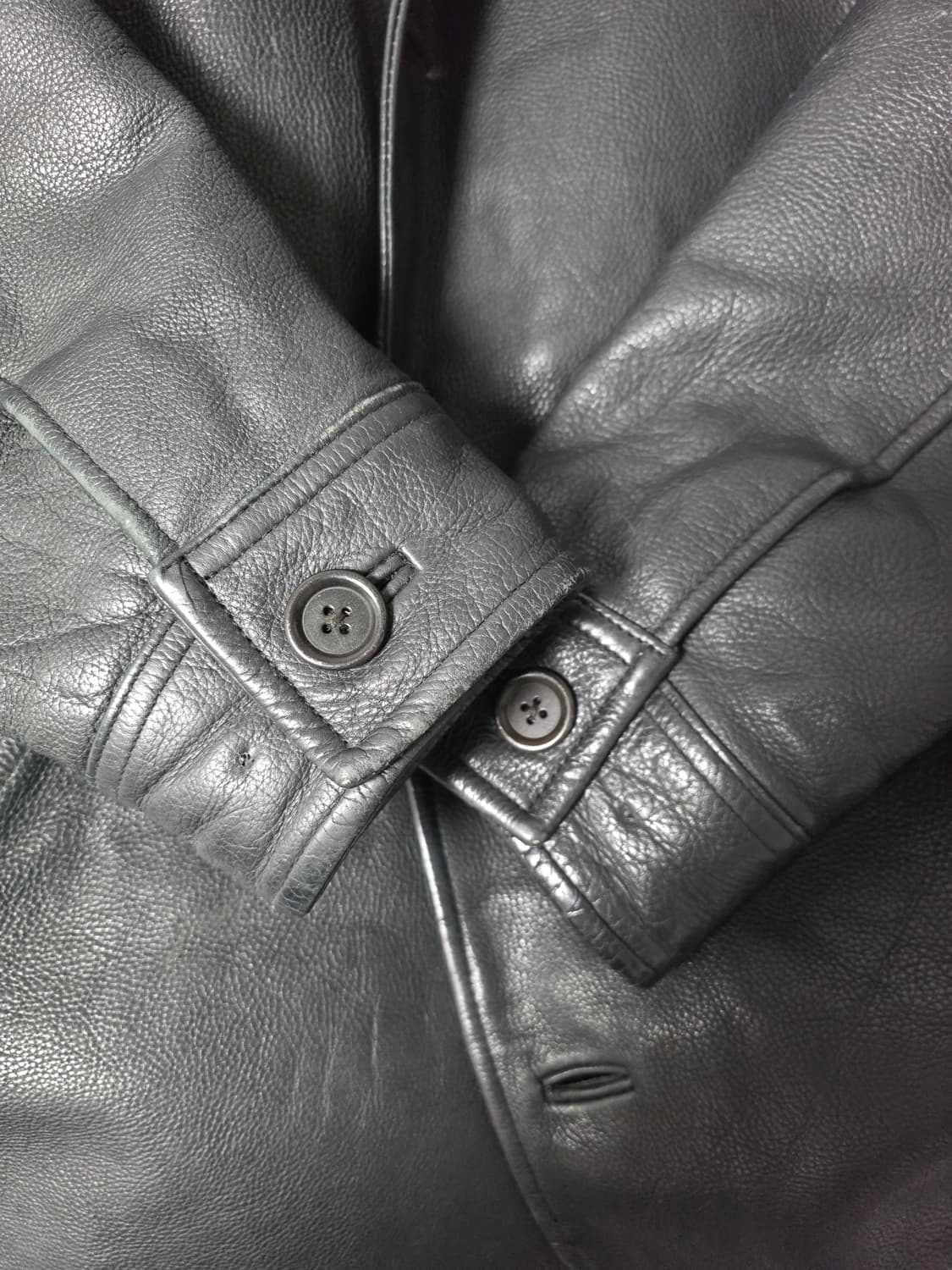 올드 갭 레더 카코트 S 상품이미지4