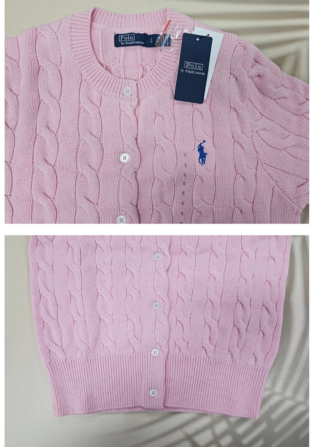 폴로 랄프로렌 여성 케이블니트 가디건 L 상품이미지2