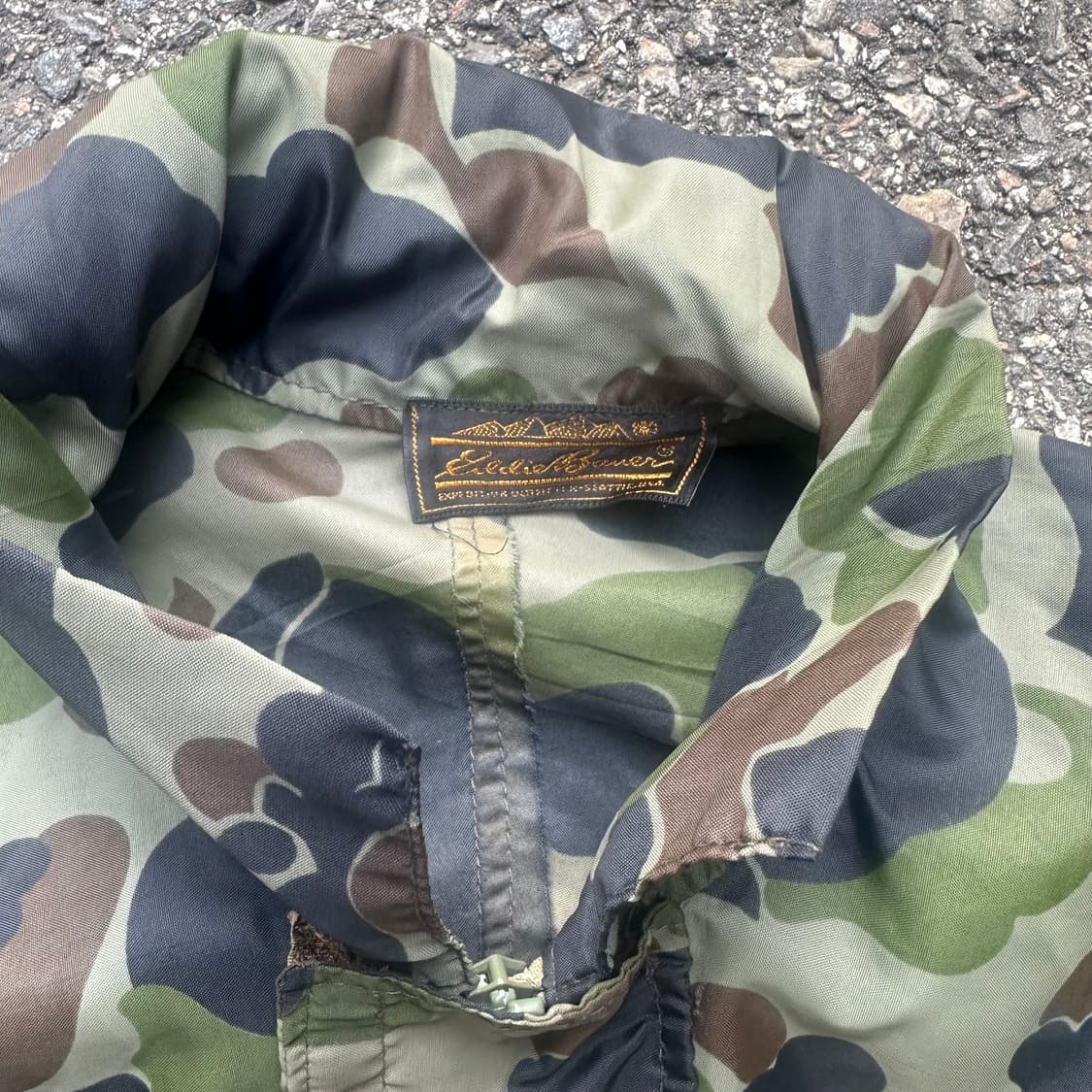 빈티지 90s 에디바우어 덕 카모 마운틴 자켓 상품이미지4