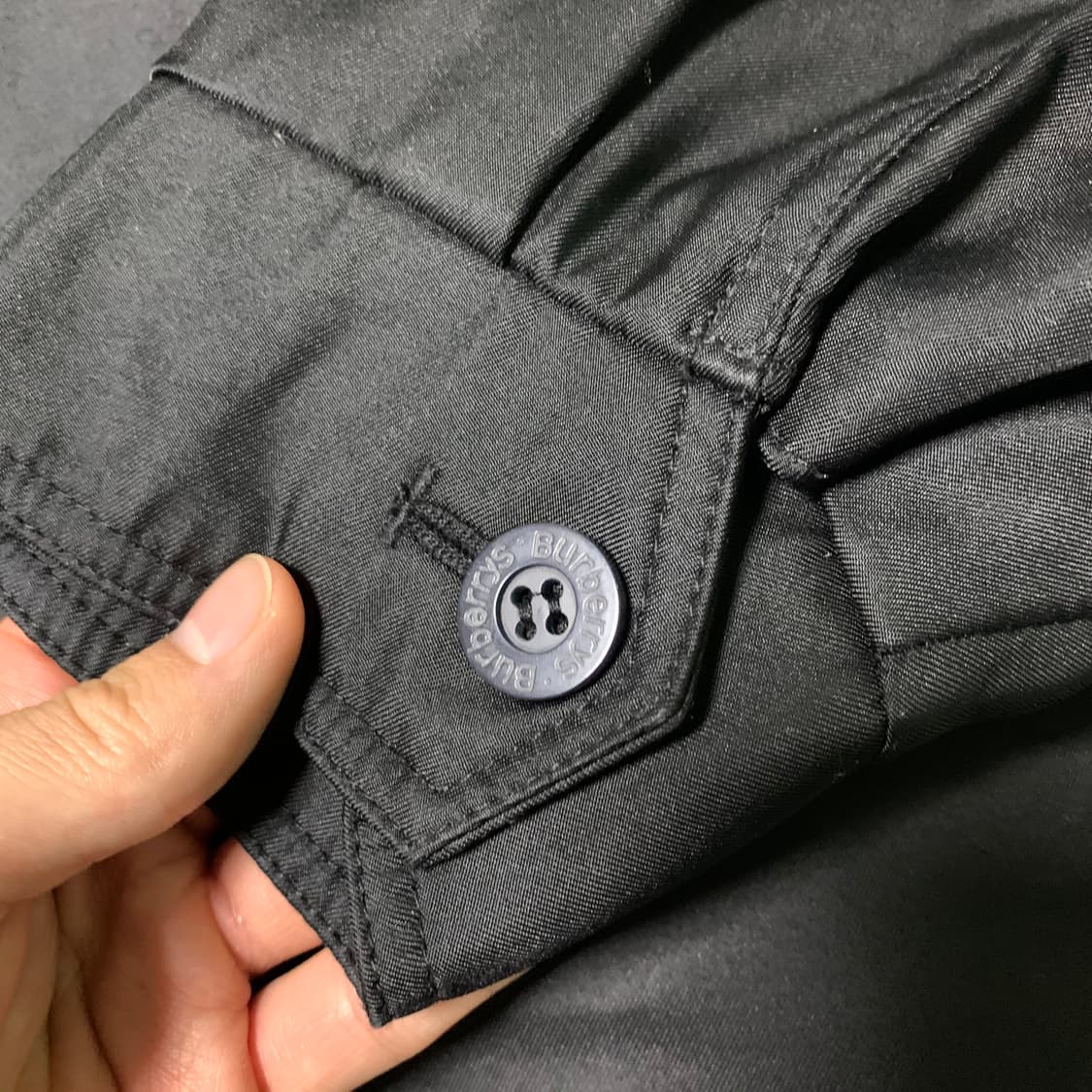버버리 신형 블랙 블루종자켓(정품) 상품이미지8