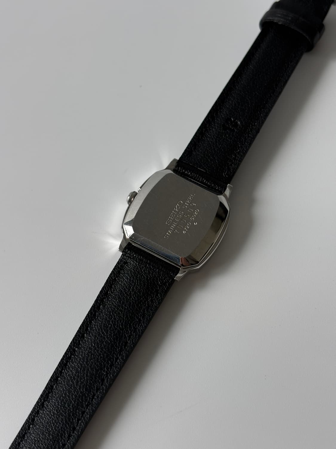 세이코 1980년대 실버 스퀘어 쿼츠 여성 상품이미지6