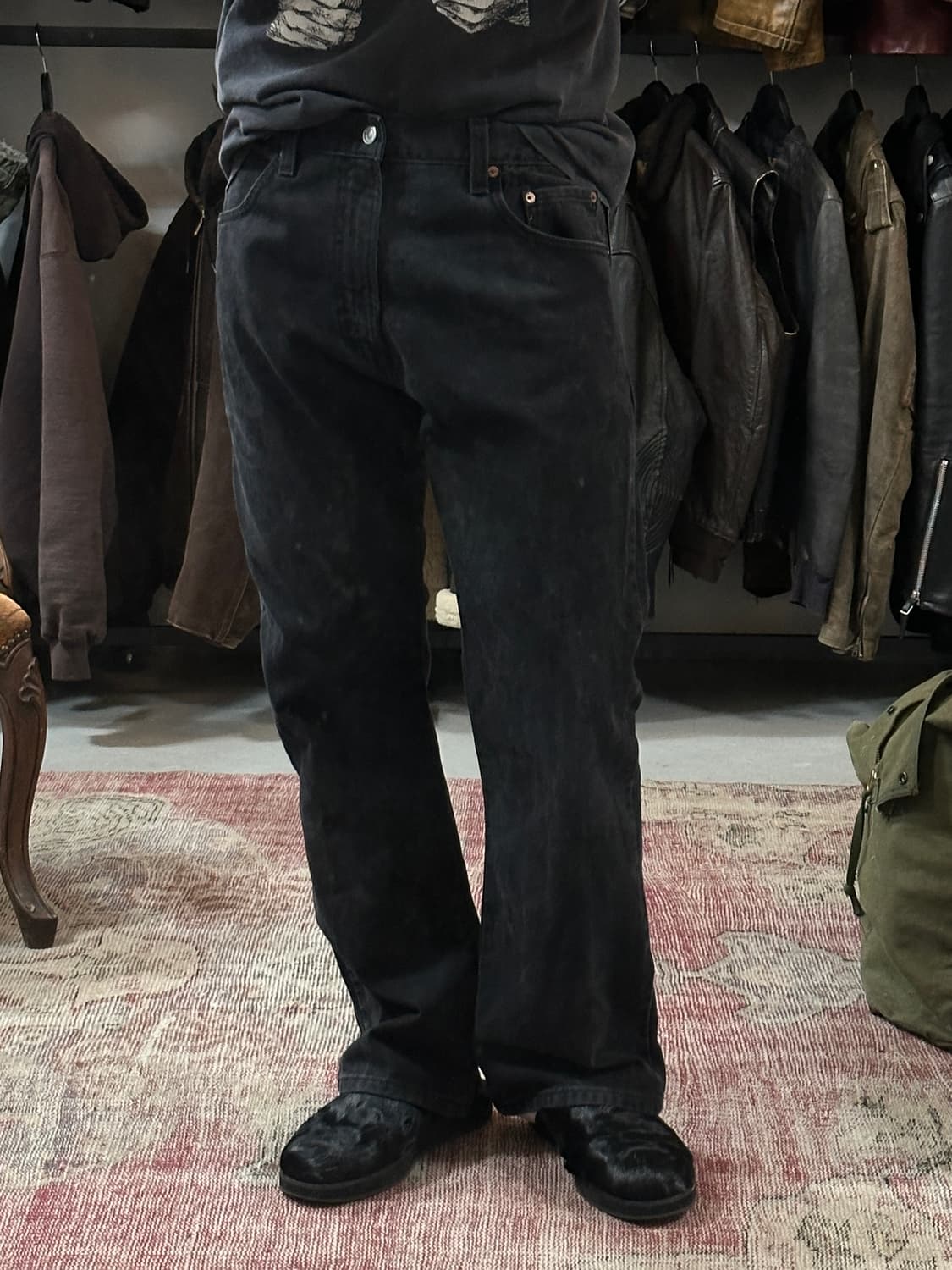 00's 리바이스 517 블랙 부츠컷 플레어진 상품이미지10