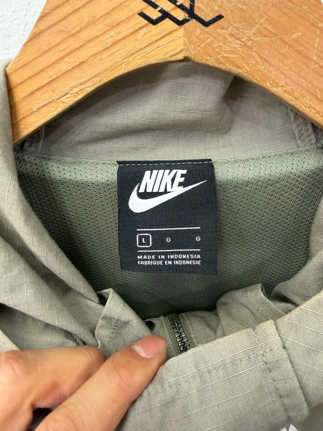 정품) 나이키 후드 야상 자켓 카키 L 상품이미지7