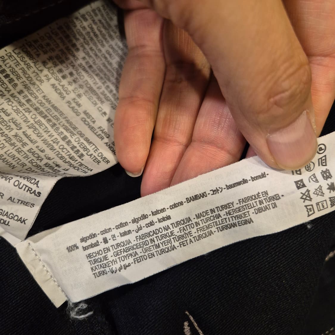 L~XL(착샷잇음) 자라 블랙 면 트러커자켓  상품이미지6