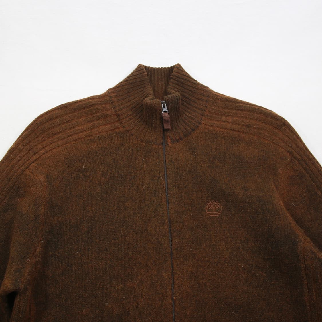 (착용컷) Timberland 램스울 니트 집업 (남성용 103) 상품이미지3