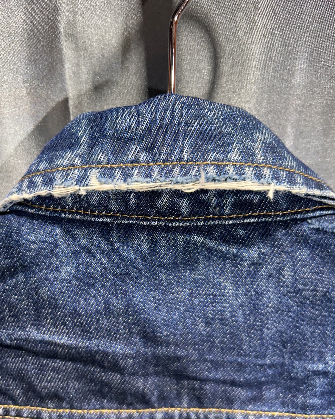 XS 아메리칸 어패럴 생지 데님 트러커 자켓 상품이미지7