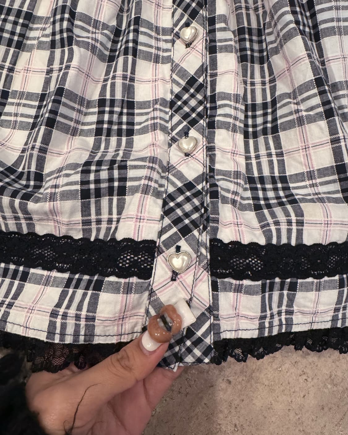 TRALALA 체크 원피스 상품이미지3