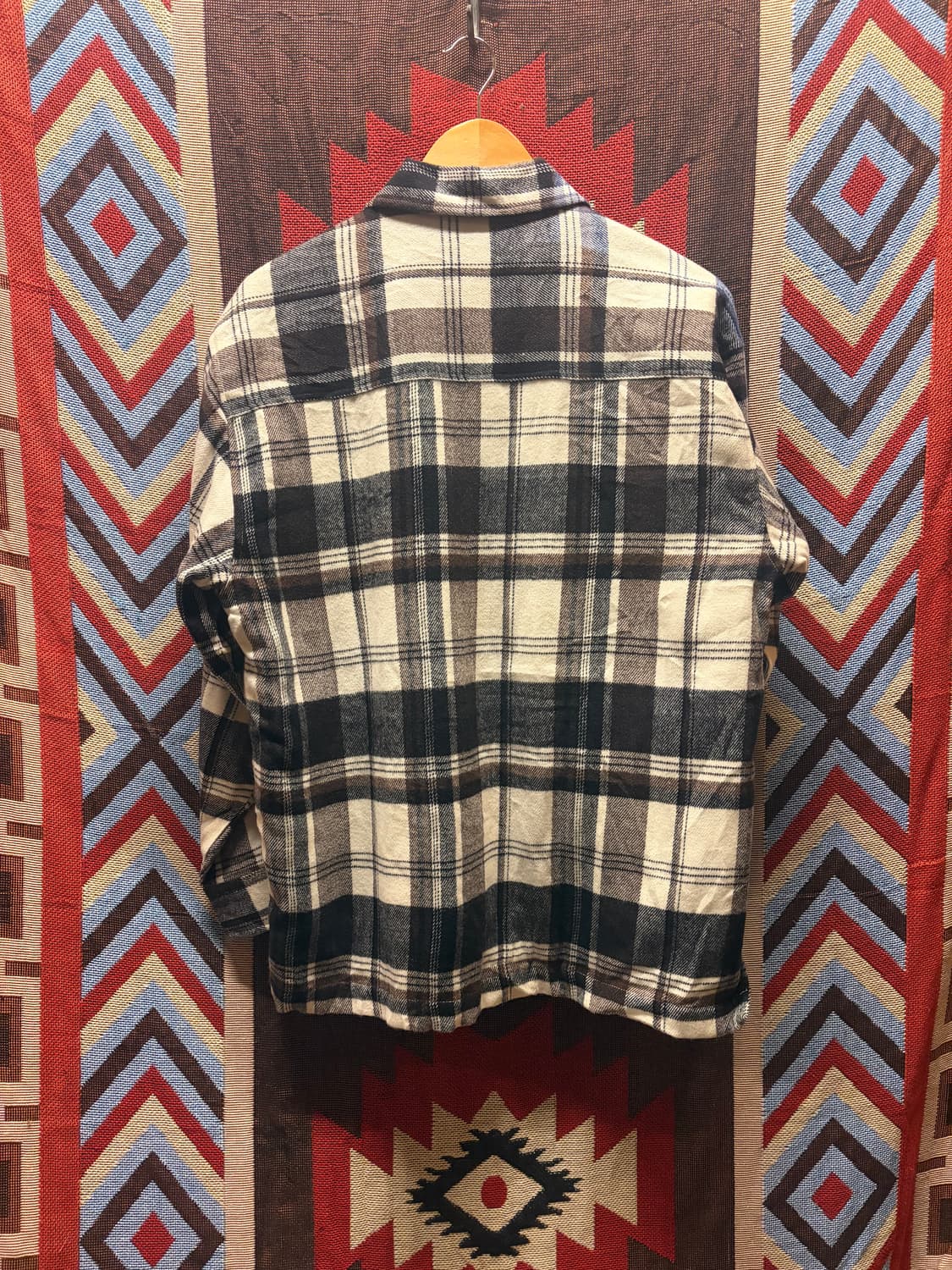 Flannel ncheck shirt jacket / 플란넬 셔츠 재킷 상품이미지3