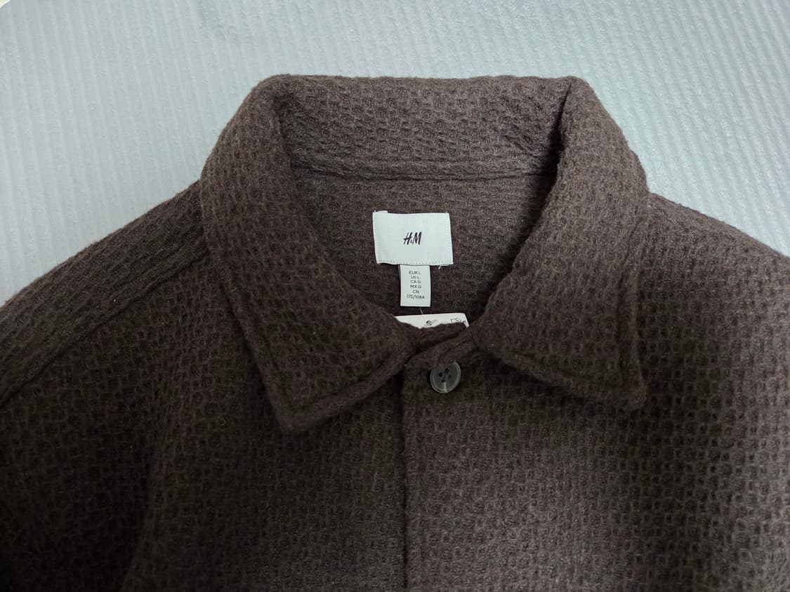 (새상품) 남자 울자켓 브라운 100,105 XL 판매합니다.H&M 상품이미지10