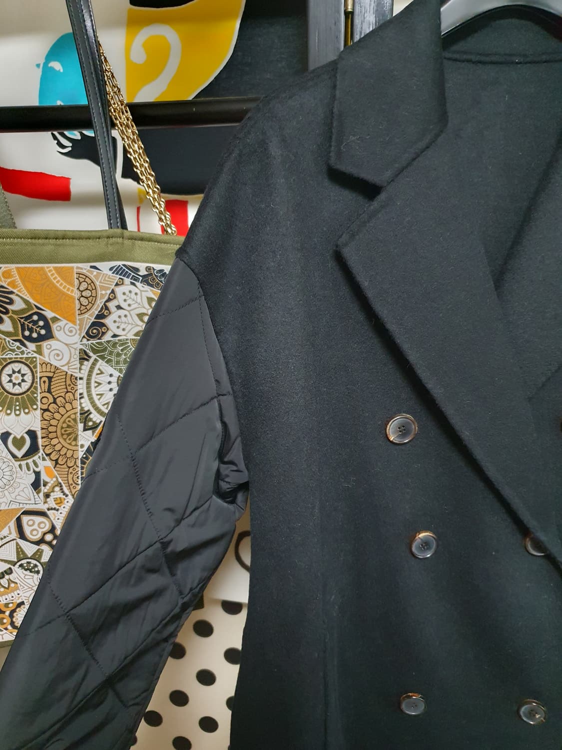 핸드메이드 롱더블코트 M 상품이미지2