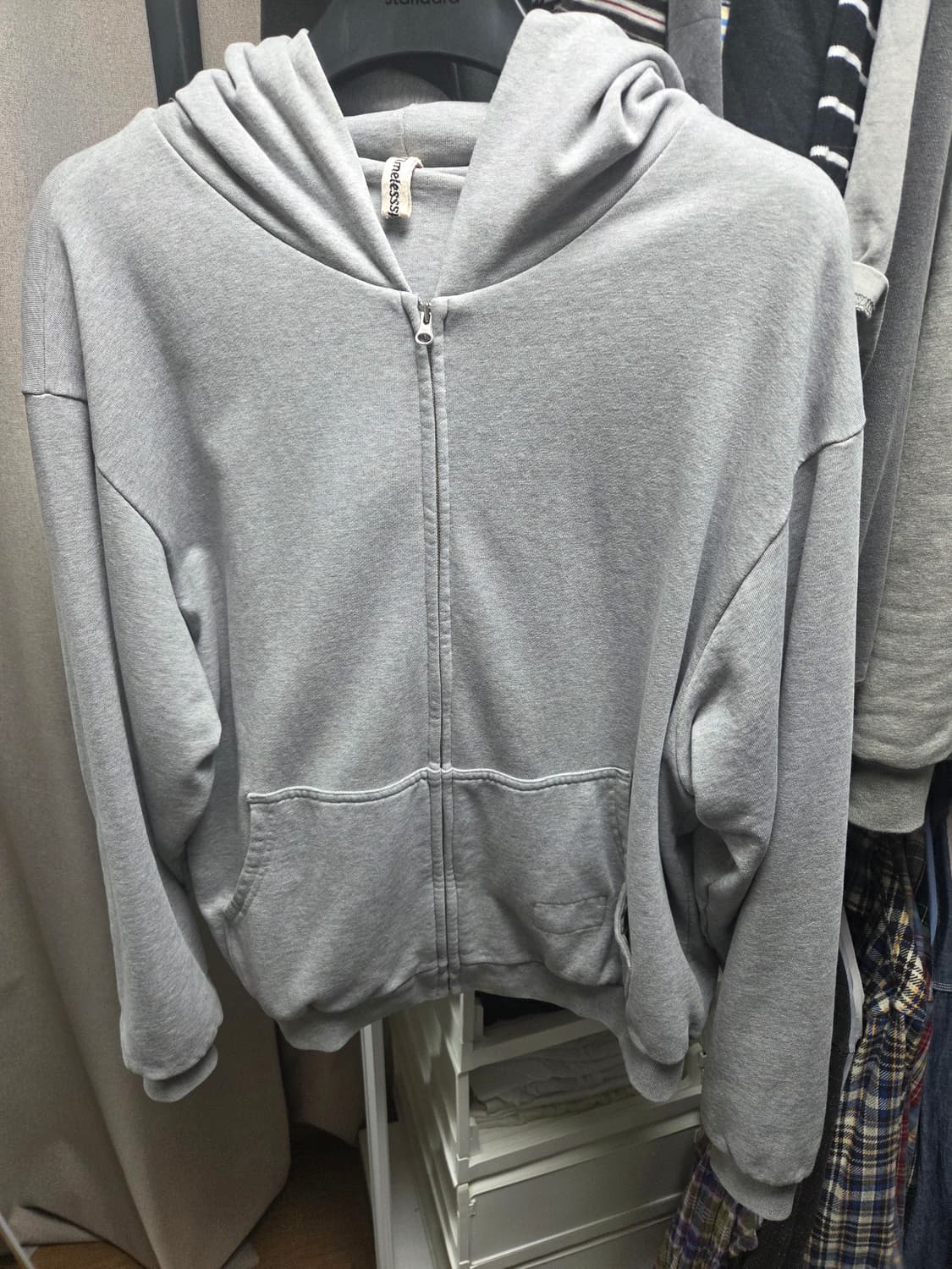 타임리스스포츠웨어 후드집업 2사이즈 상품이미지1