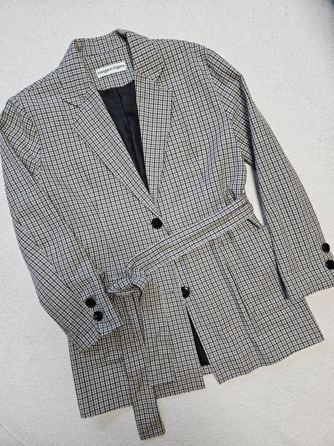 마가린 핑거스 체크 자켓 상품이미지6