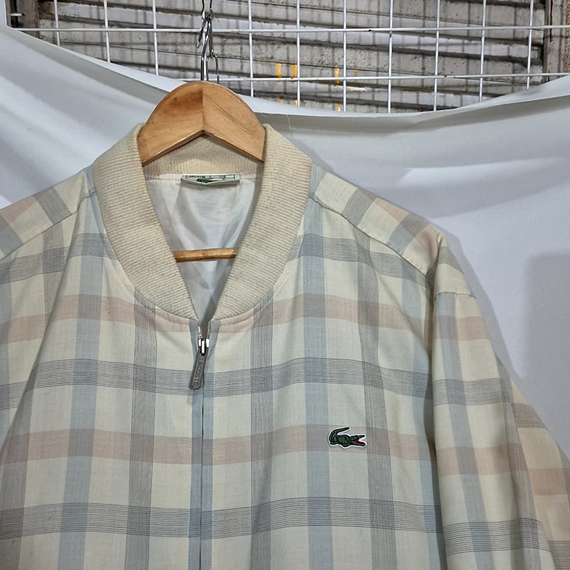 Lacoste 라코스테 체크 블루종 자켓 상품이미지2