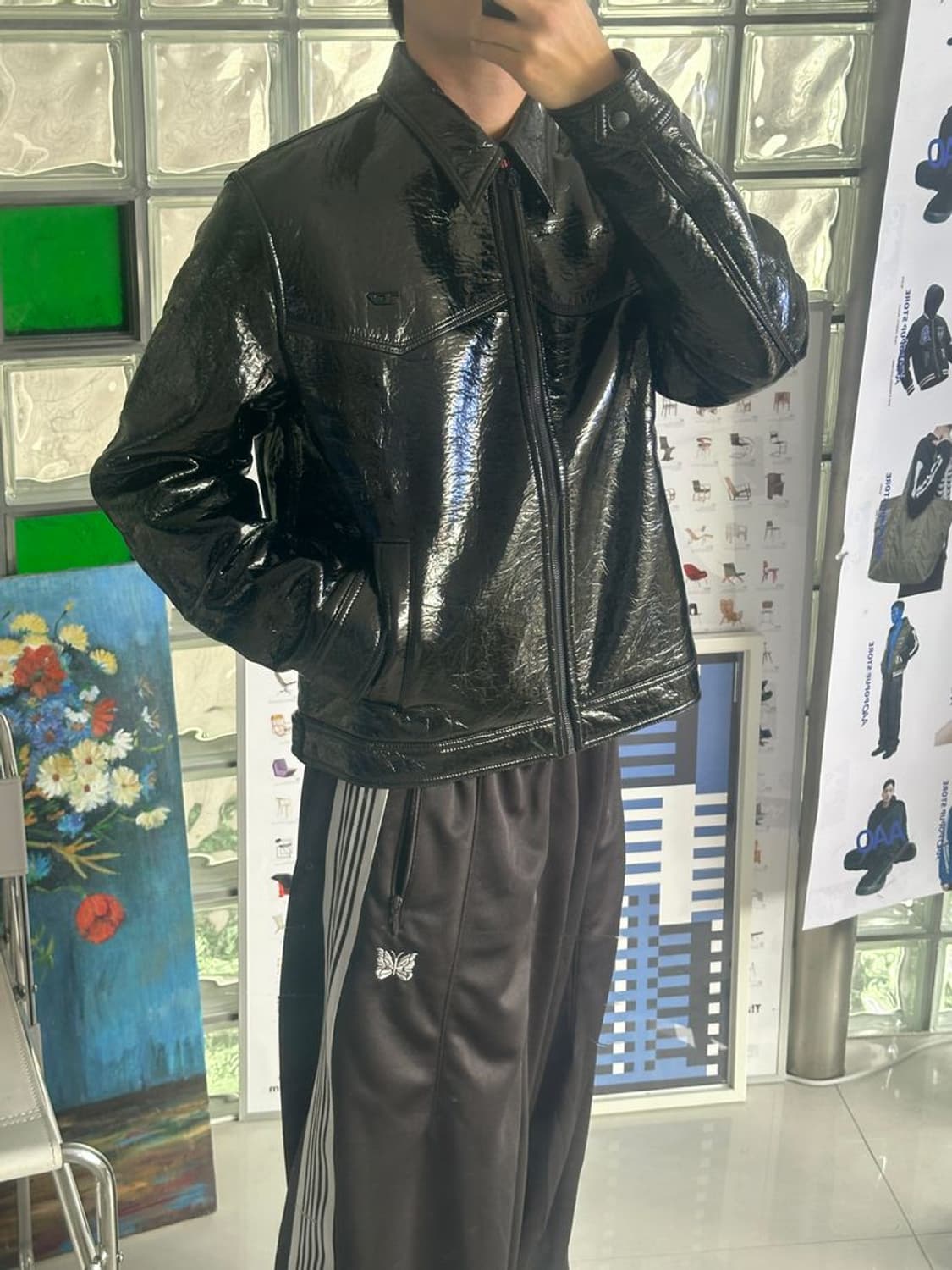 DIESEL BOILED WOOL BLEND ZIPUP JACKET 상품이미지1