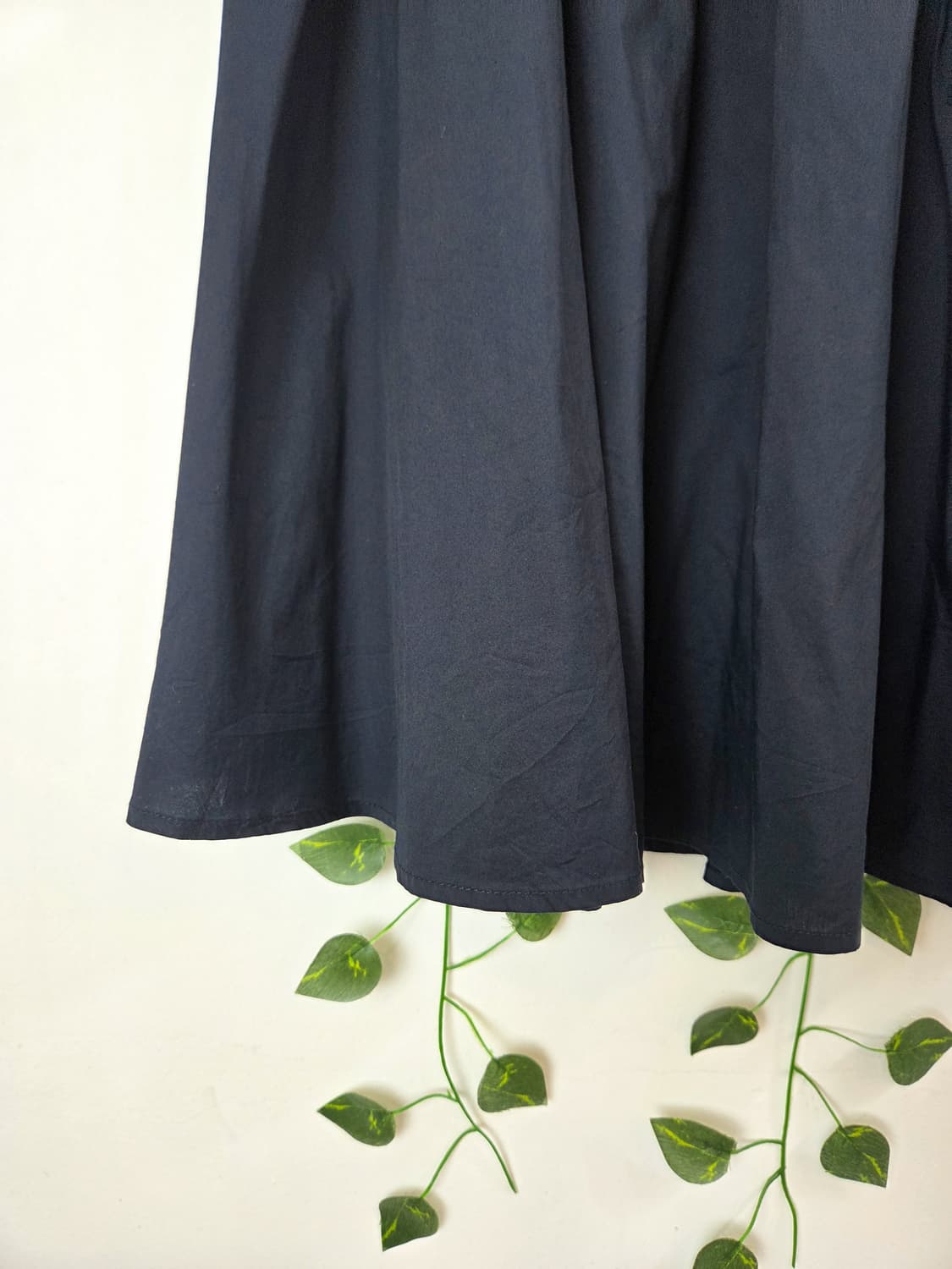 네이비 미디 스커트 상품이미지3